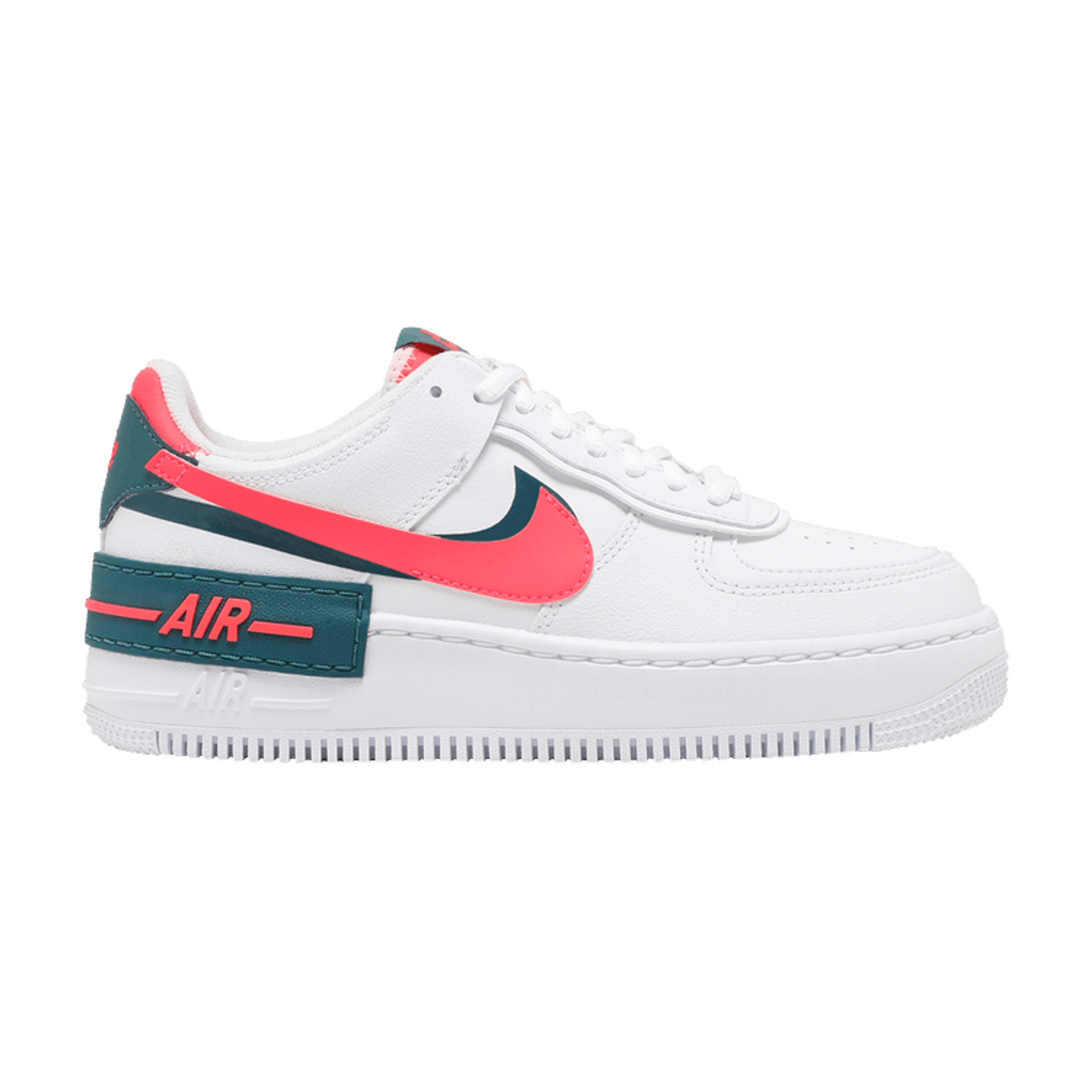 Wmns Air Force 1 Shadow 'White Solar Red'