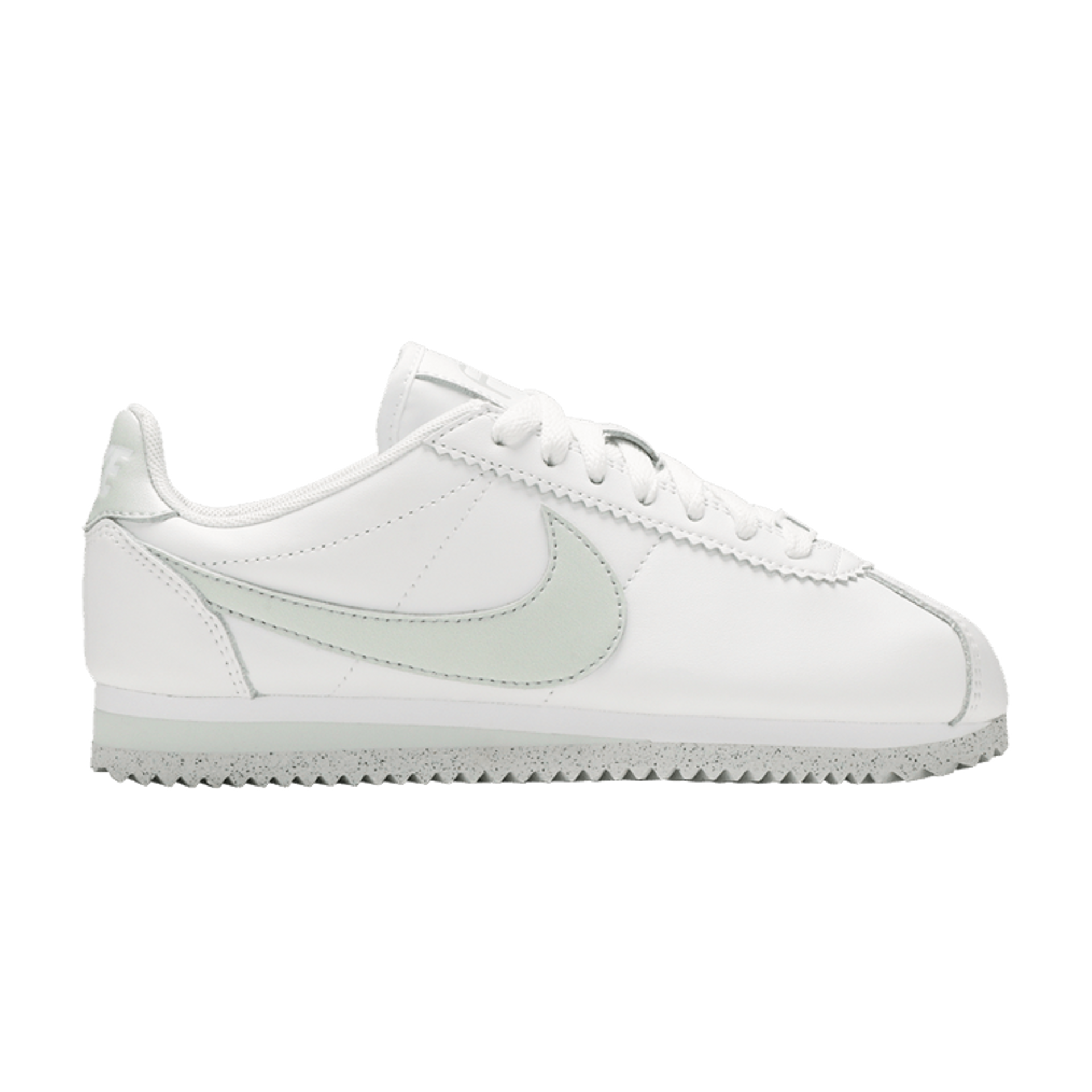 Wmns Classic Cortez Flyleather 'White Light Silver'