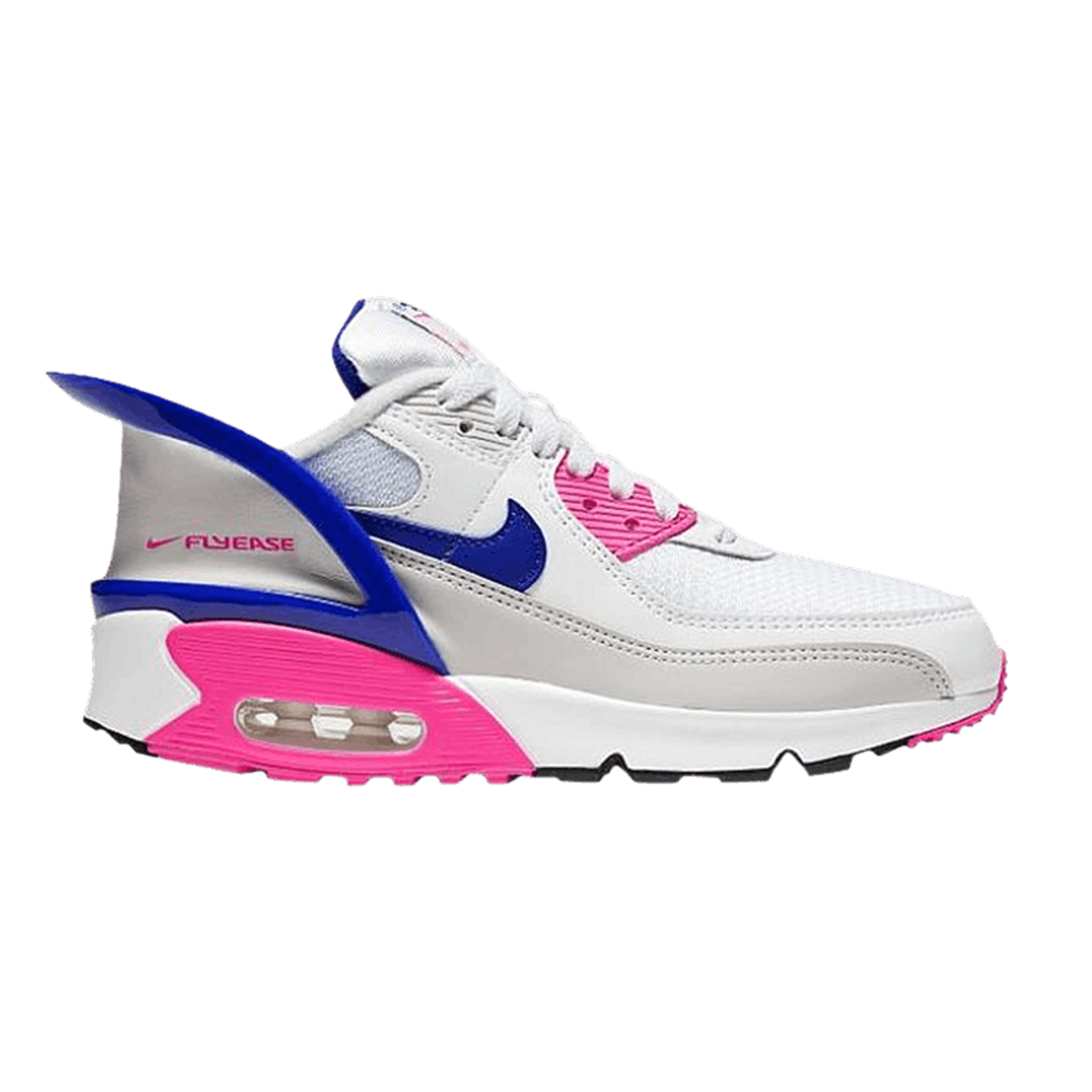 Air Max 90 FlyEase GS 'White Pink Glow Concord'