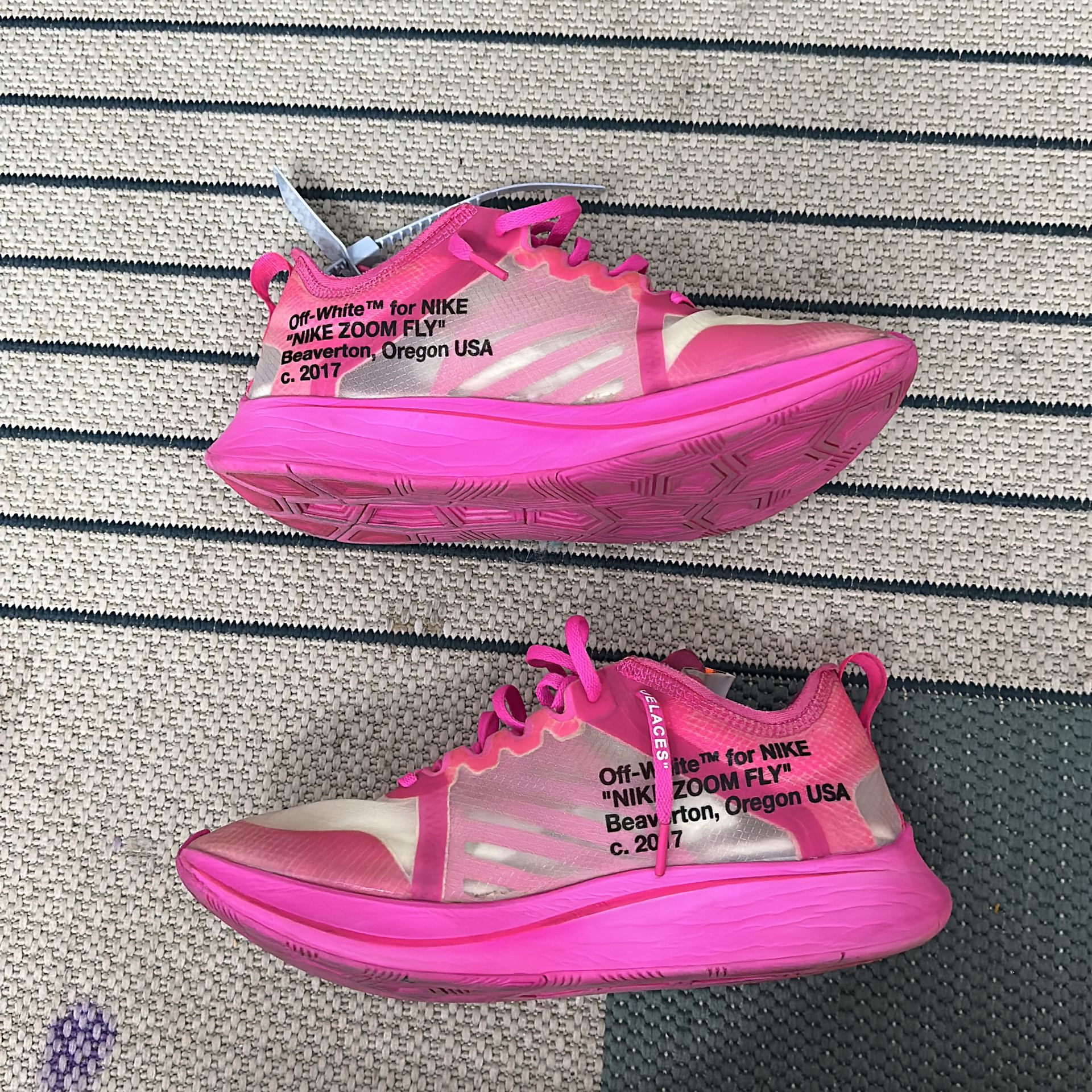 Nike OFF-WHITE x Zoom Fly SP 'Tulip Pink'