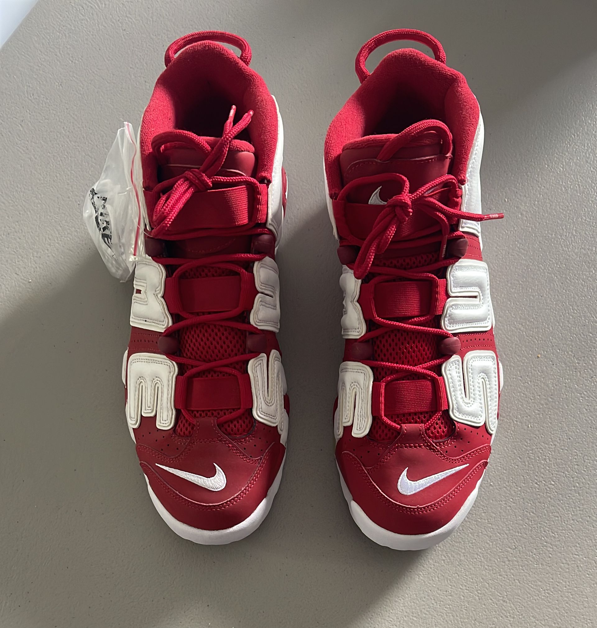 Nike Supreme x Air More Uptempo 'Red'