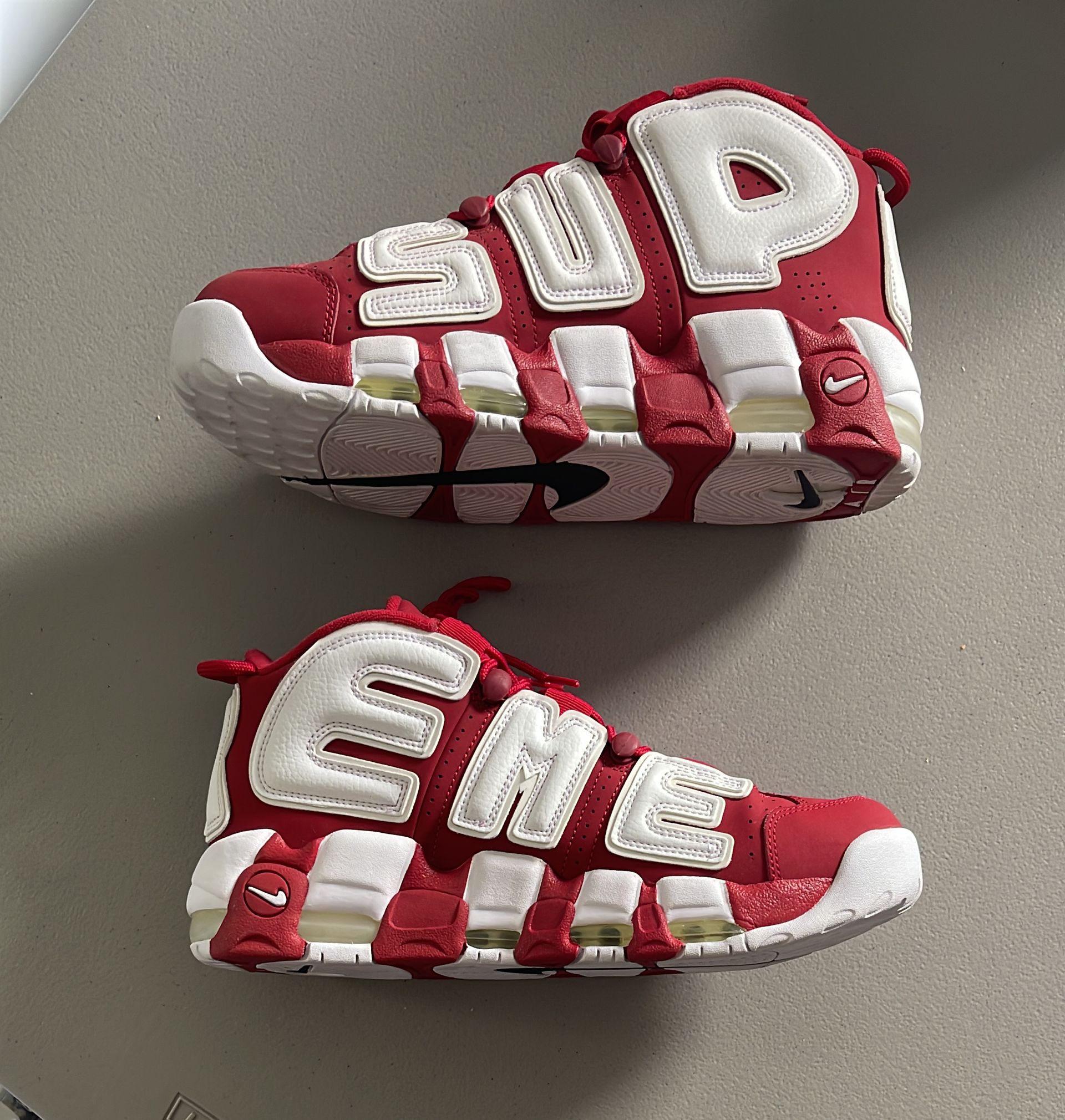 Nike Supreme x Air More Uptempo 'Red'