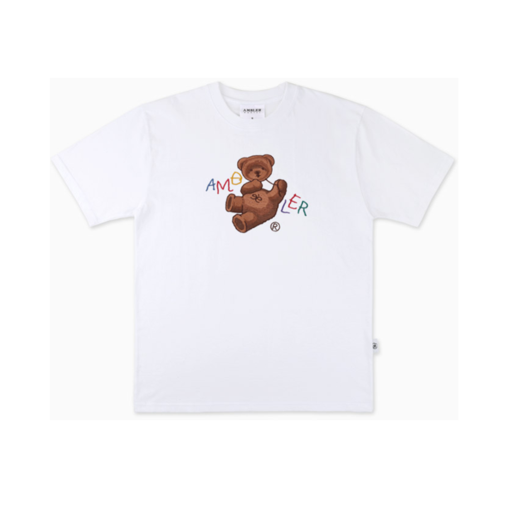 Ambler  Balloon Bear Overfit Short Sleeve T-shirt 'White'