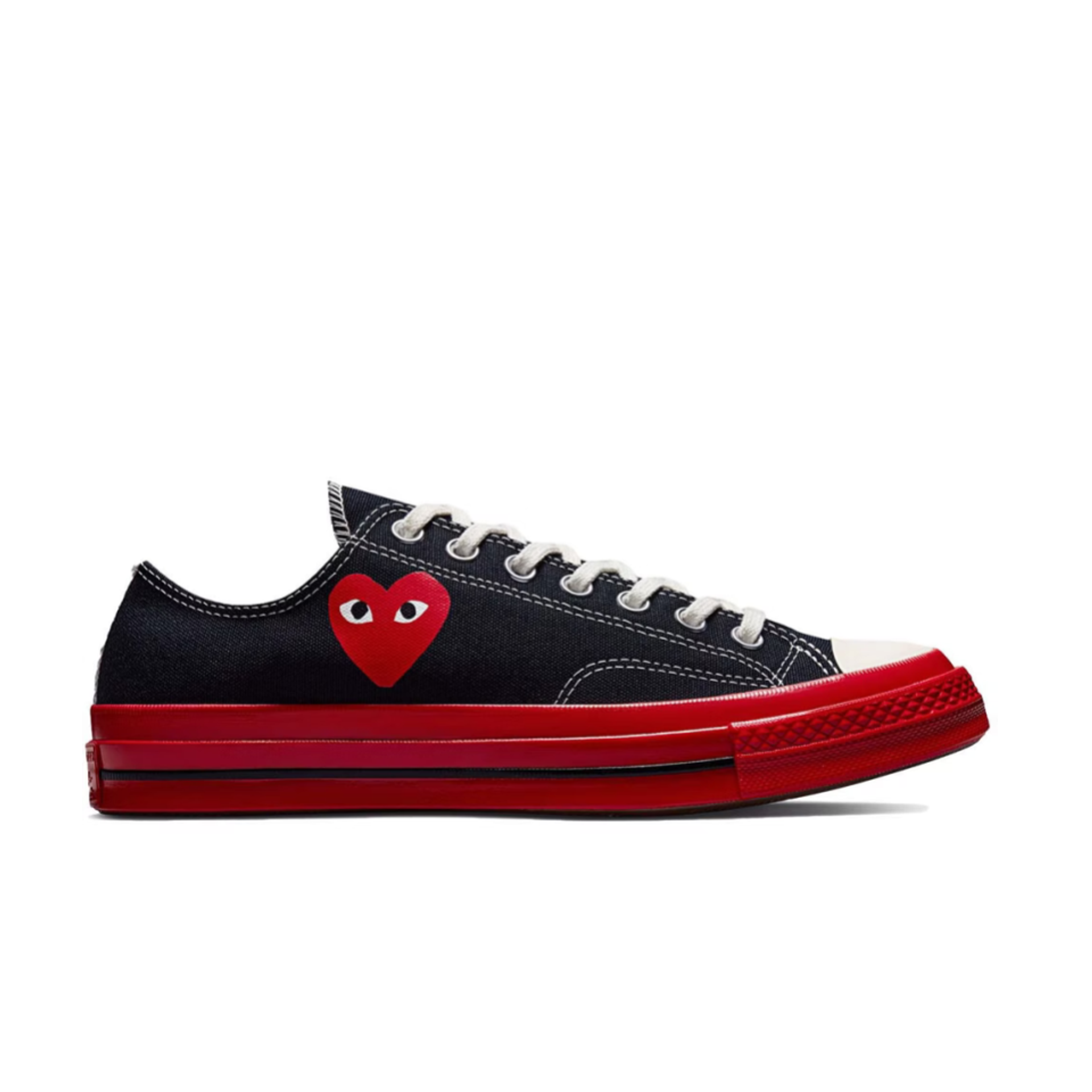 Converse Comme des Garcons PLAY x Chuck Taylor All Star 70 'Black Red Midsole'