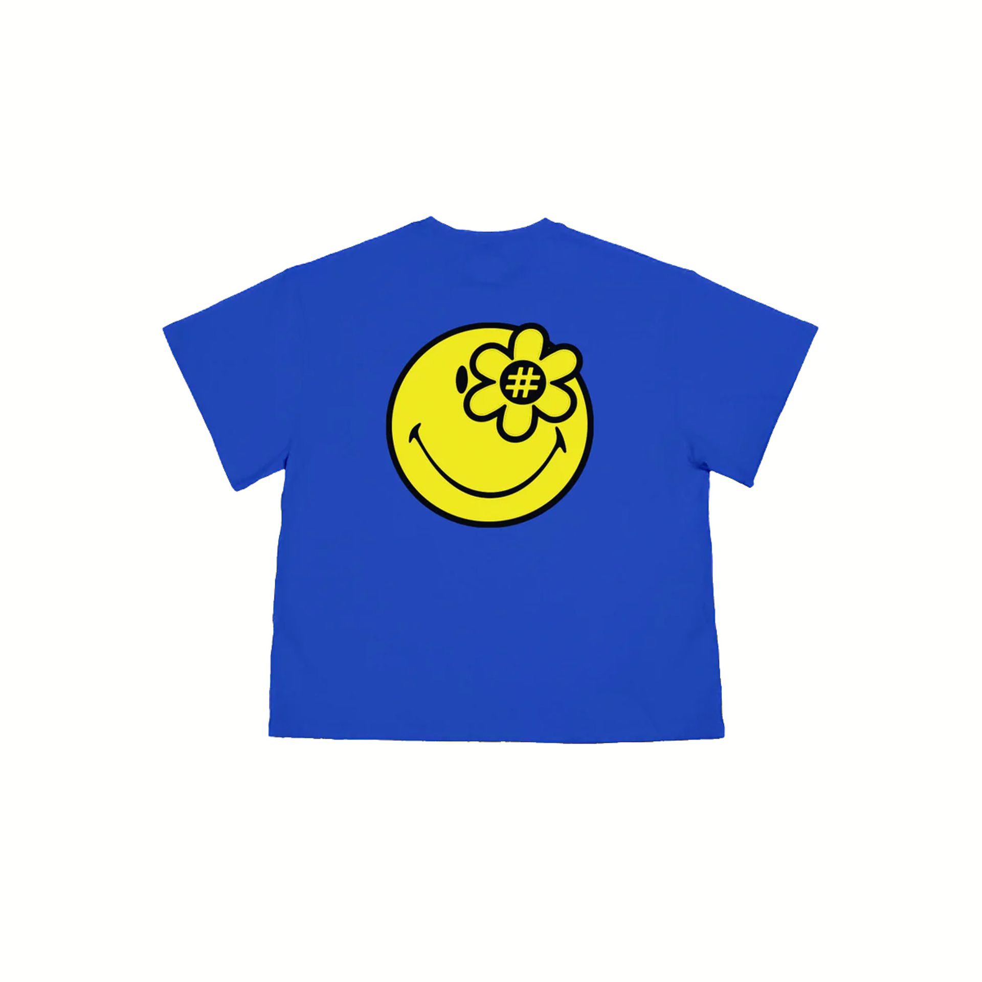 Water The Plant Smiley Crew T-shirt 'Blue'