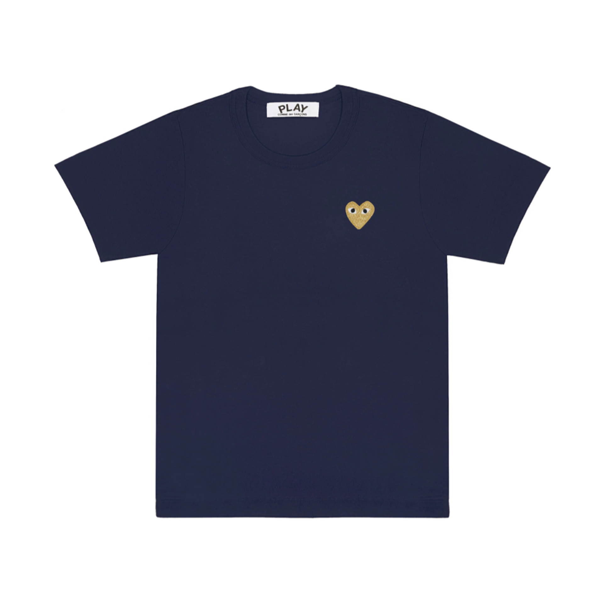 PLAY Gold Heart T-Shirt (Navy) Ladies'