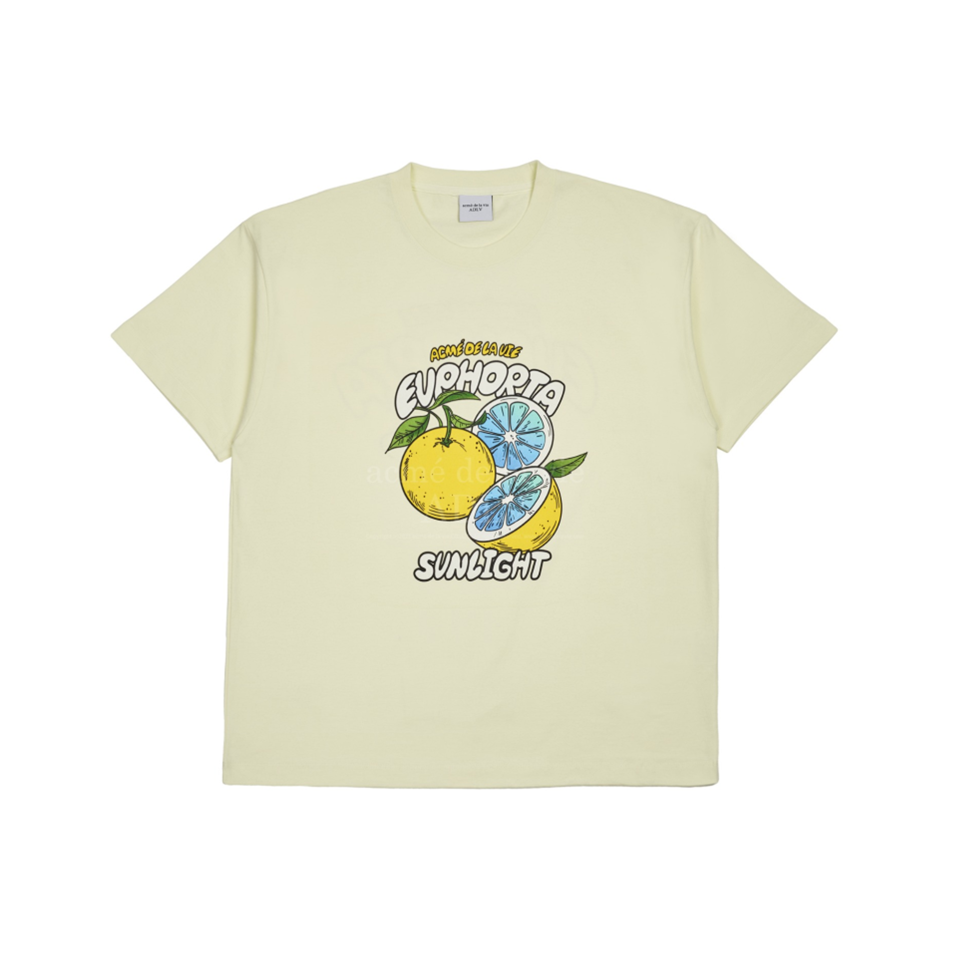Acme De La Vie Euphoria Sunlight Fruit Short Sleeve T-Shirt 'Light Yellow'