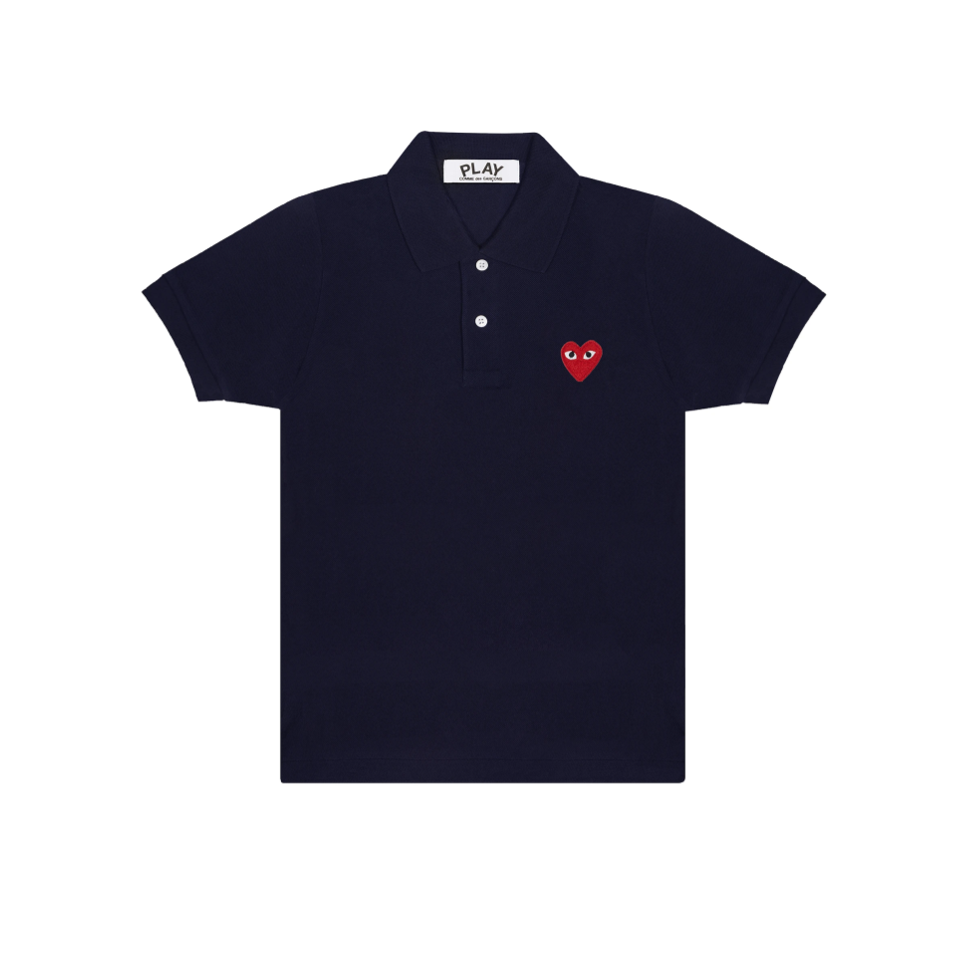 Red PLAY Polo Shirt Men's Navy