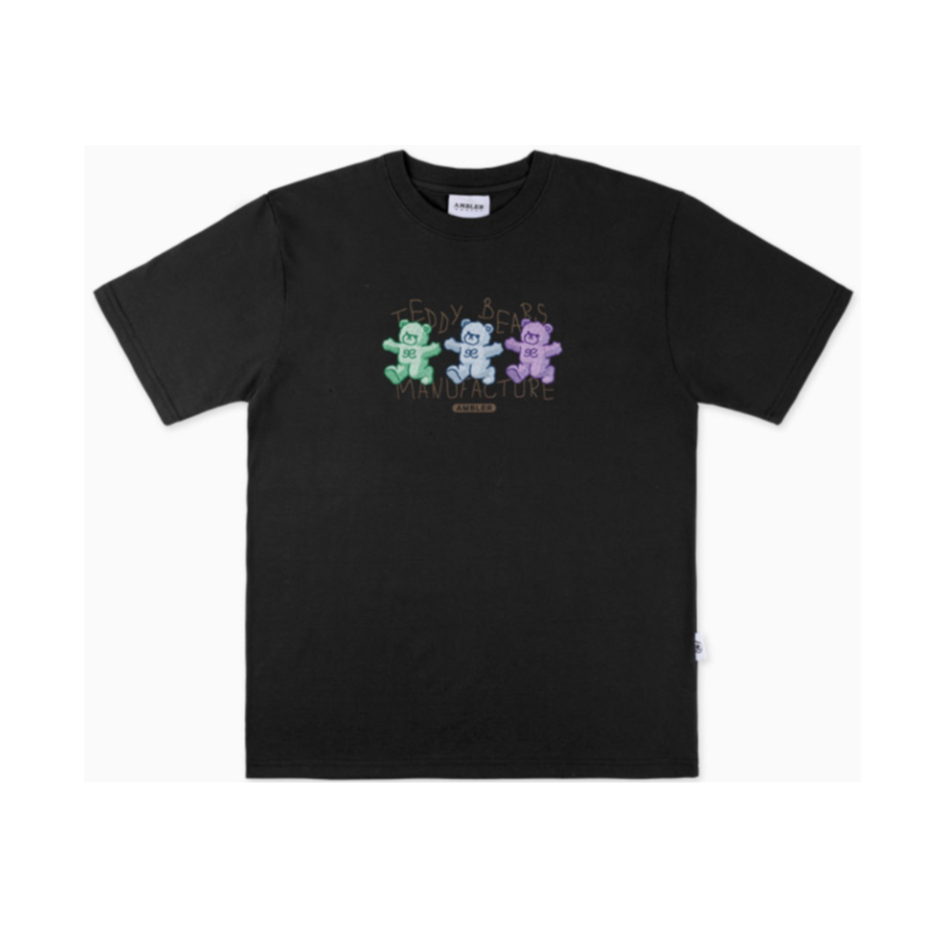 Ambler Manufacture of Teddy Overfit Short Sleeve T-shirt 'Black'