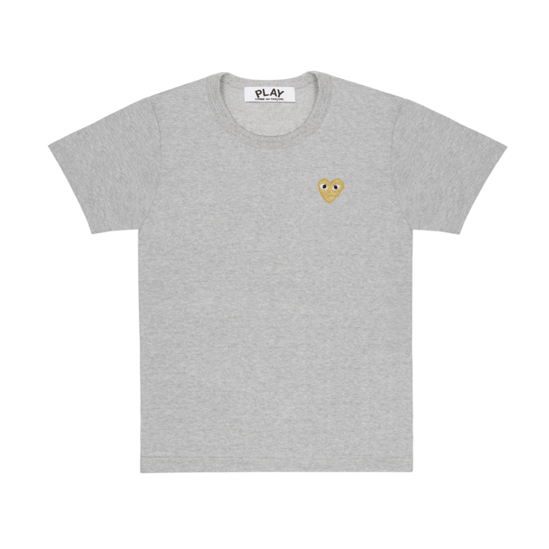 PLAY Gold Heart T-Shirt Top Grey Men's