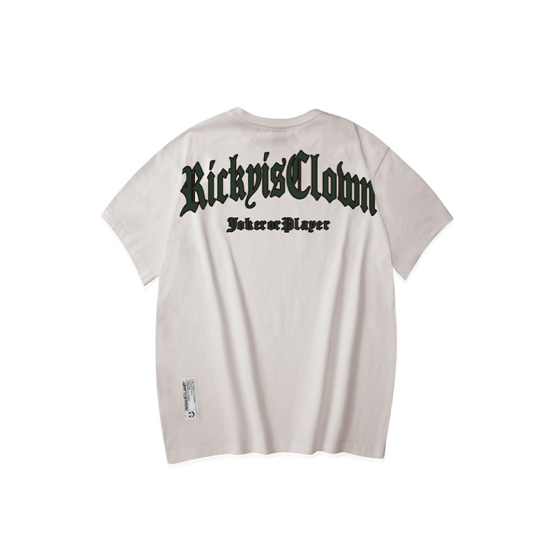 Rickyisclown [RIC] Millionaire College Style Font Short Sleeved Tee 'Grey'