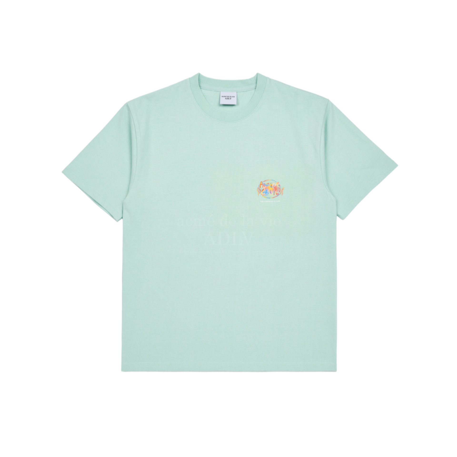 Acme De La Vie Gradation Crayon Logo Short Sleeve T-Shirt 'Mint'