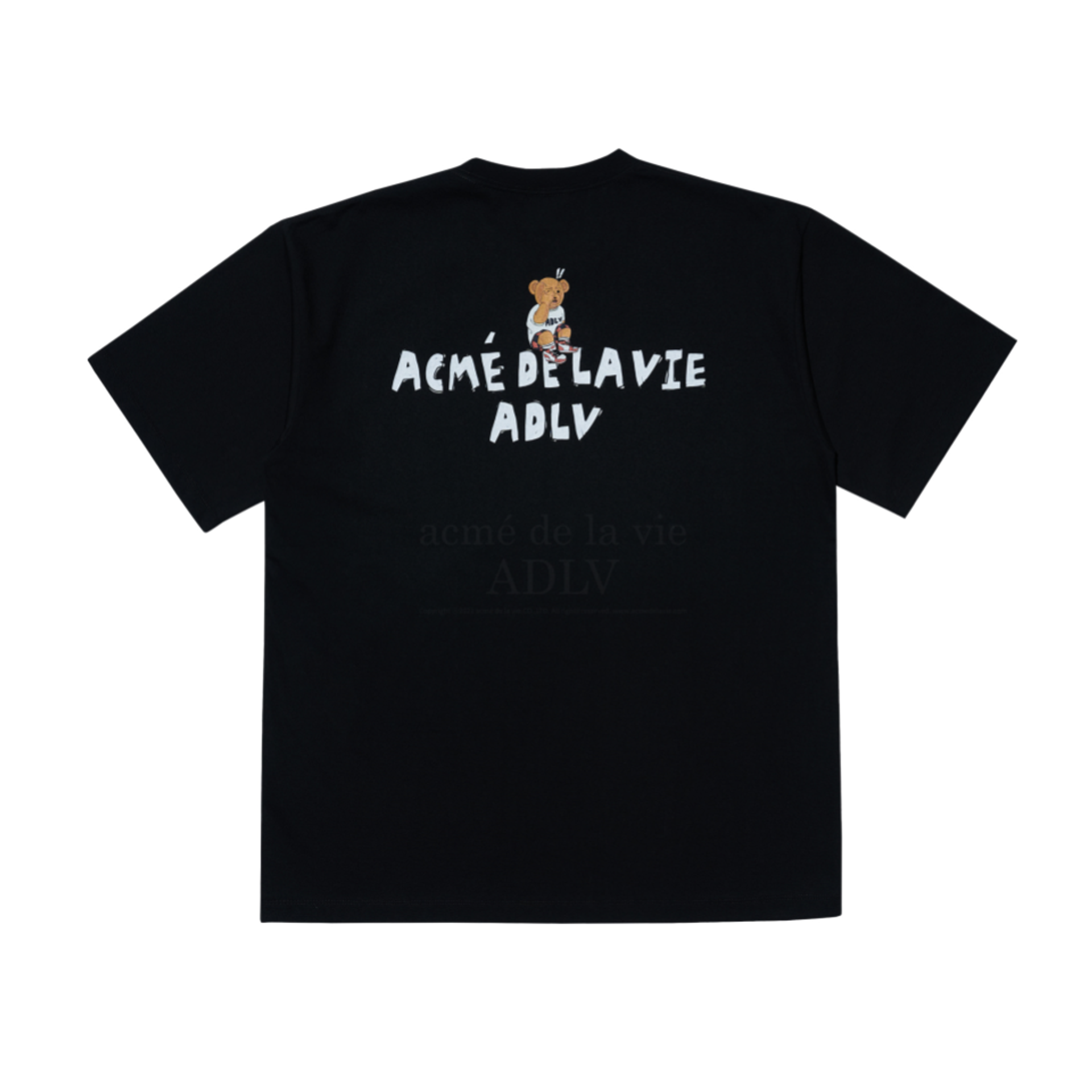 Acme De La Vie Check Pants Bear Short Sleeve T-Shirt 'Black' 