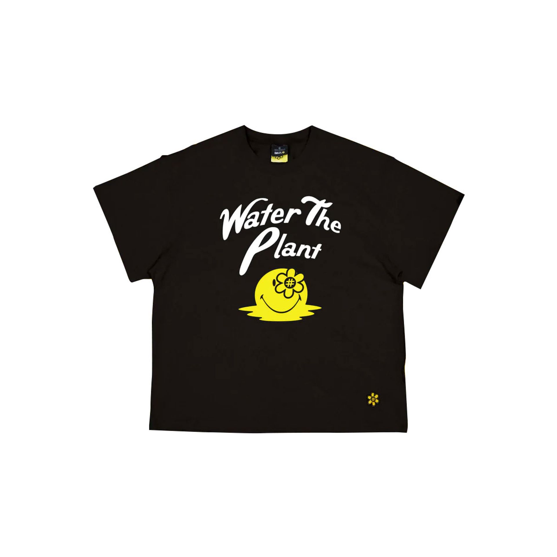 Water The Plant Lax Melting Smiley T-Shirt 'Black'