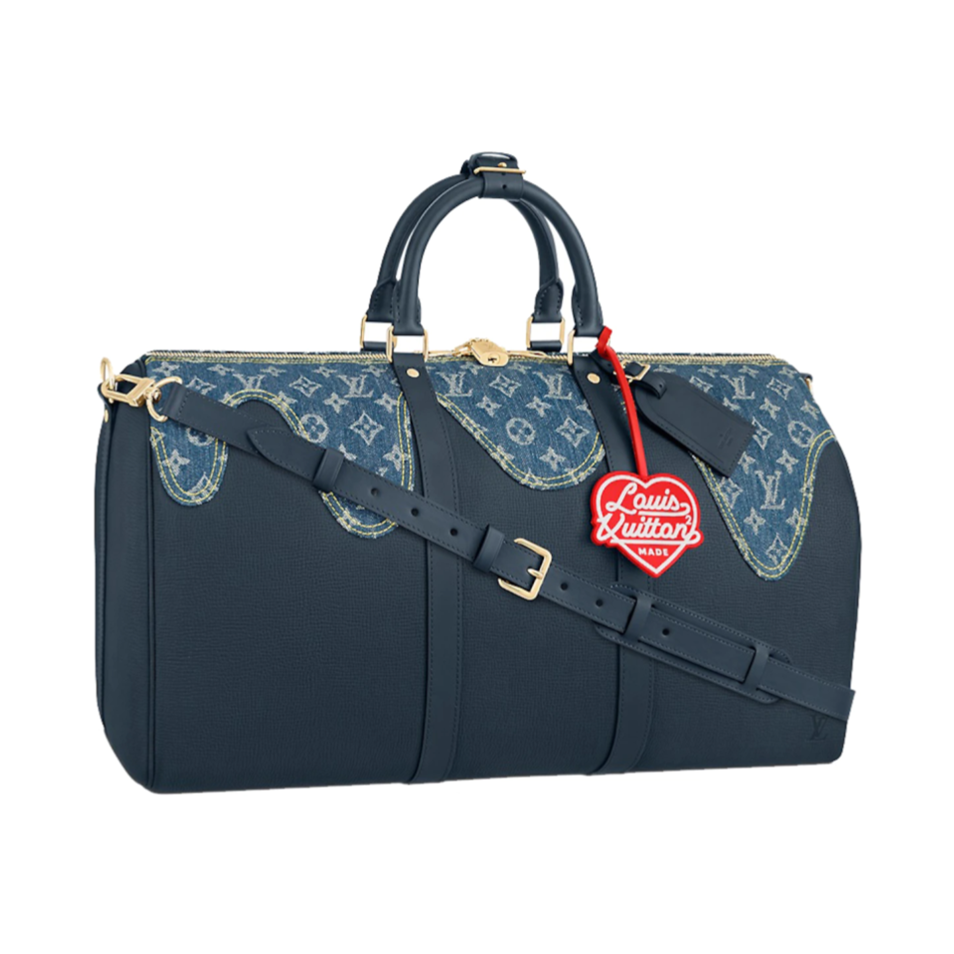 Louis Vuitton x Nigo Keepall Bandouliere '50 Monogram Blue'