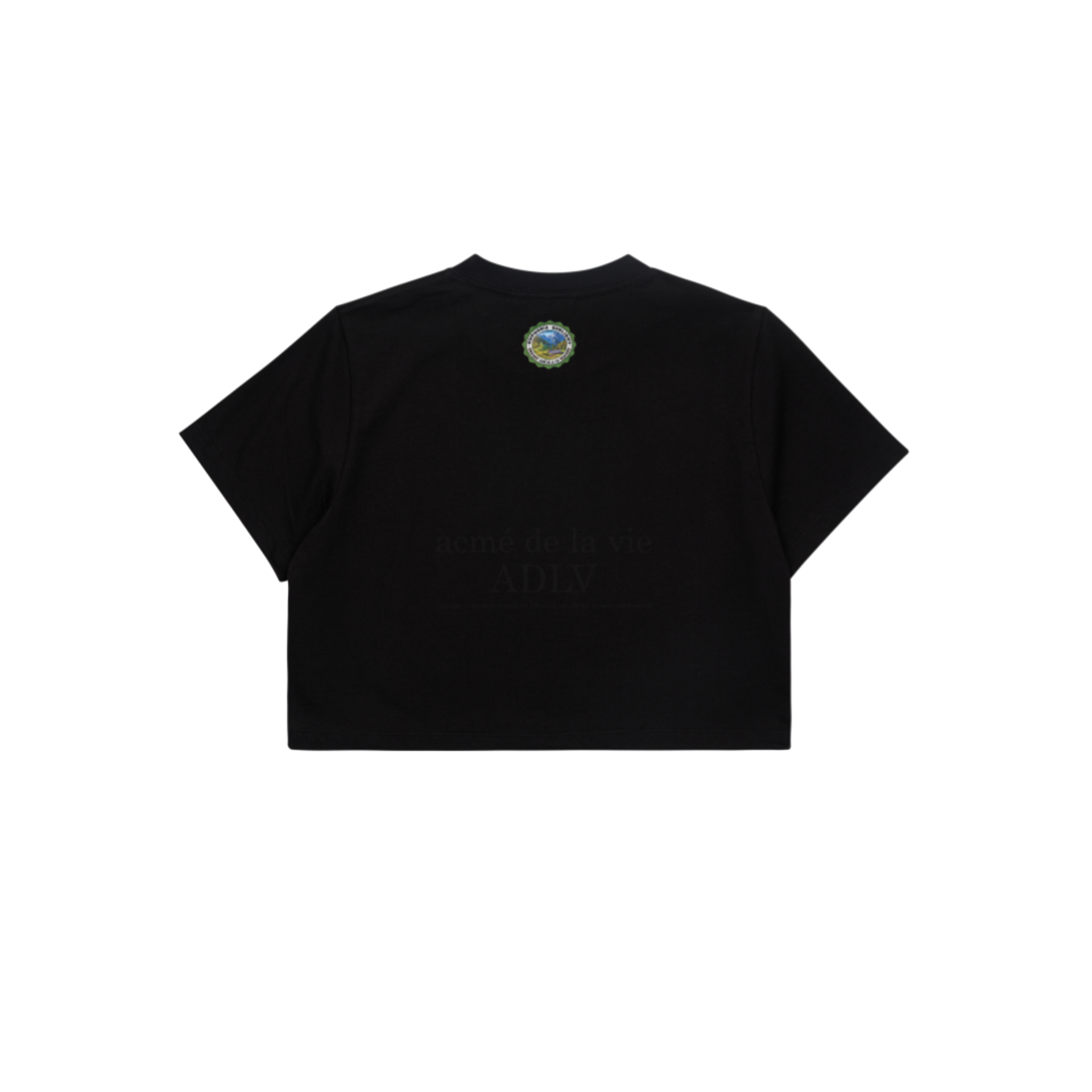Acme De La Vie x LISA Greenery Artwork Crop Top Short Sleeve T-Shirt Black