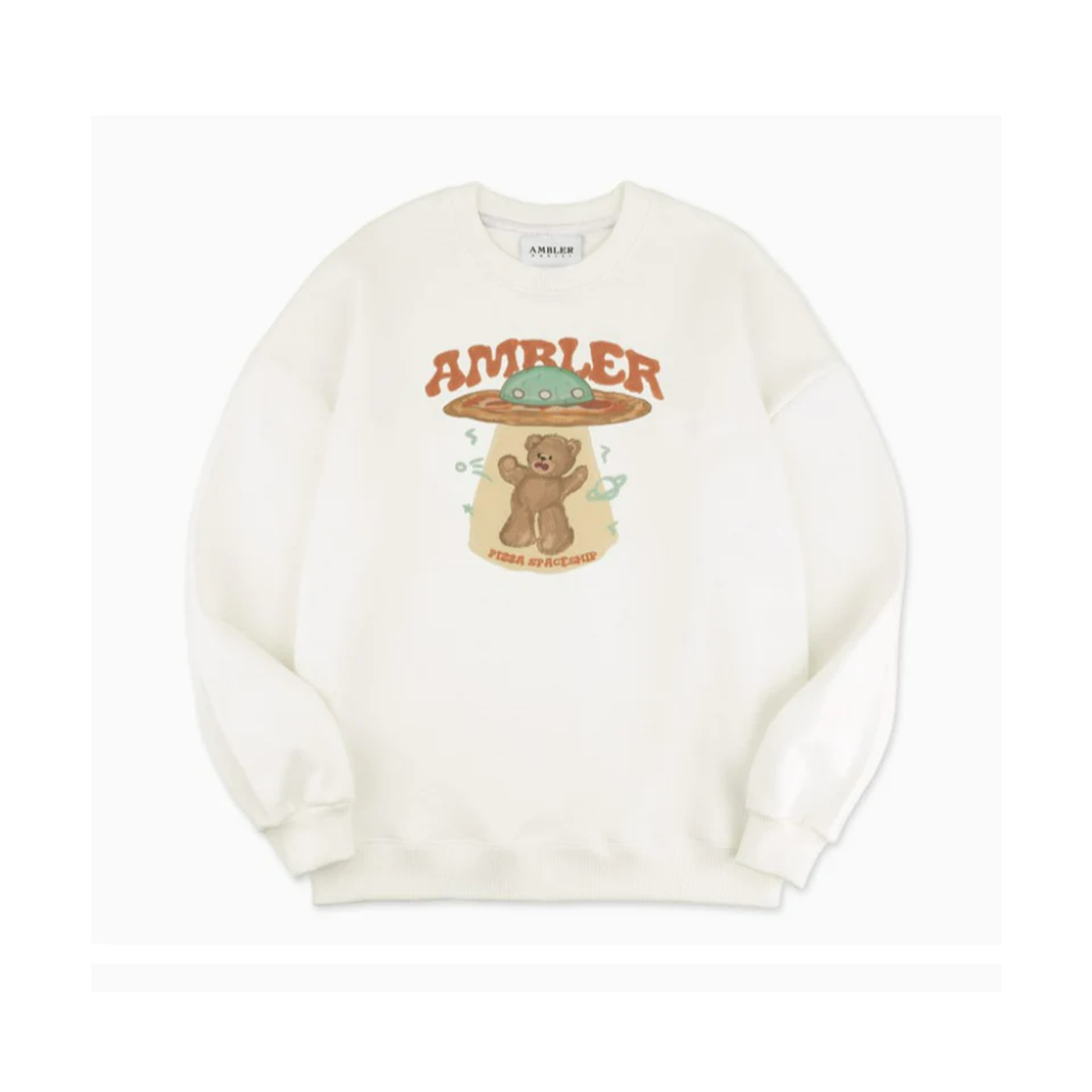 AMBLER Pizza UFO Sweatshirt 'Ivory'