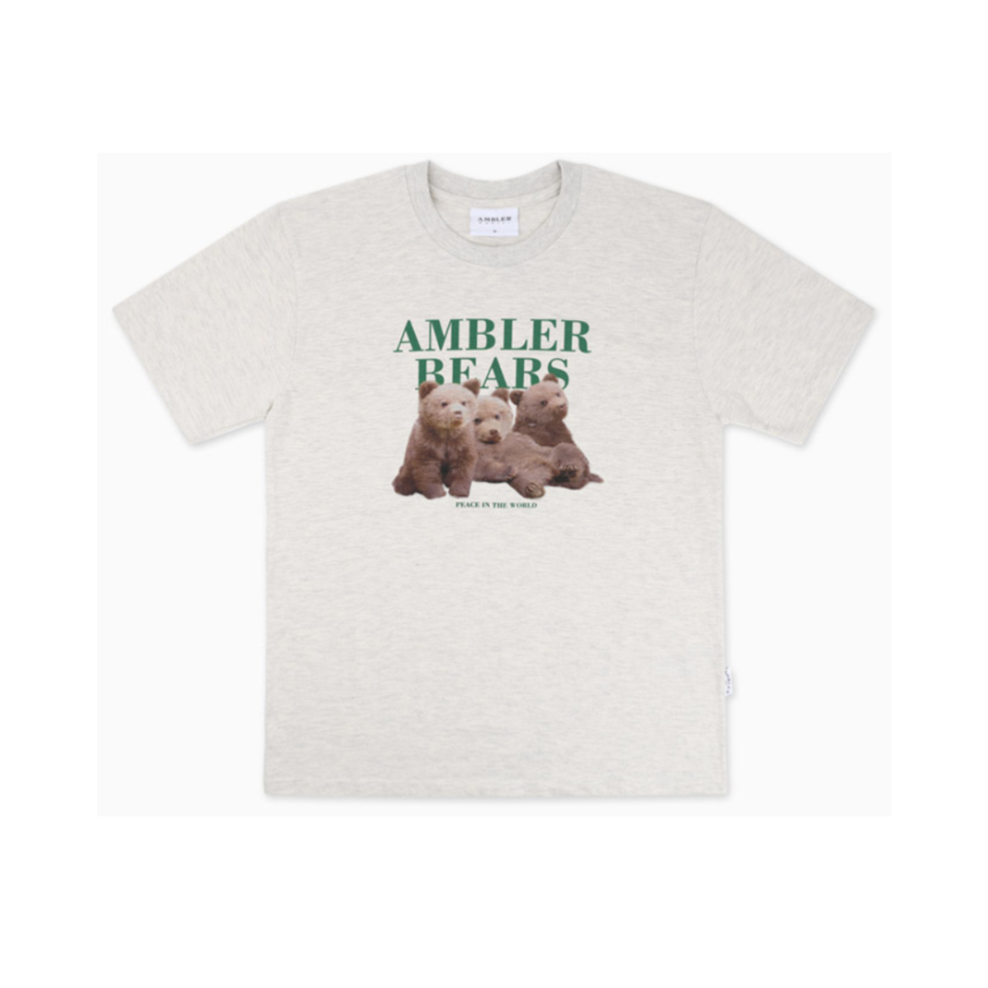 Ambler Three Bears Overfit Short Sleeve T-shirt 'Oatmeal'