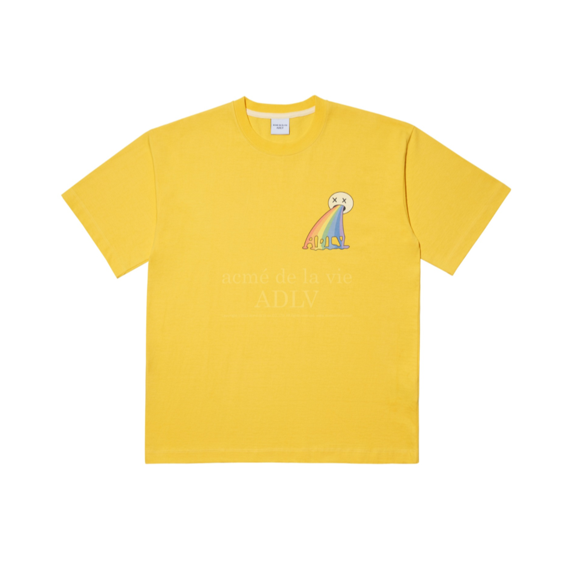 Acme De La Vie Rainbow Short Sleeve T-Shirt 'Yellow'