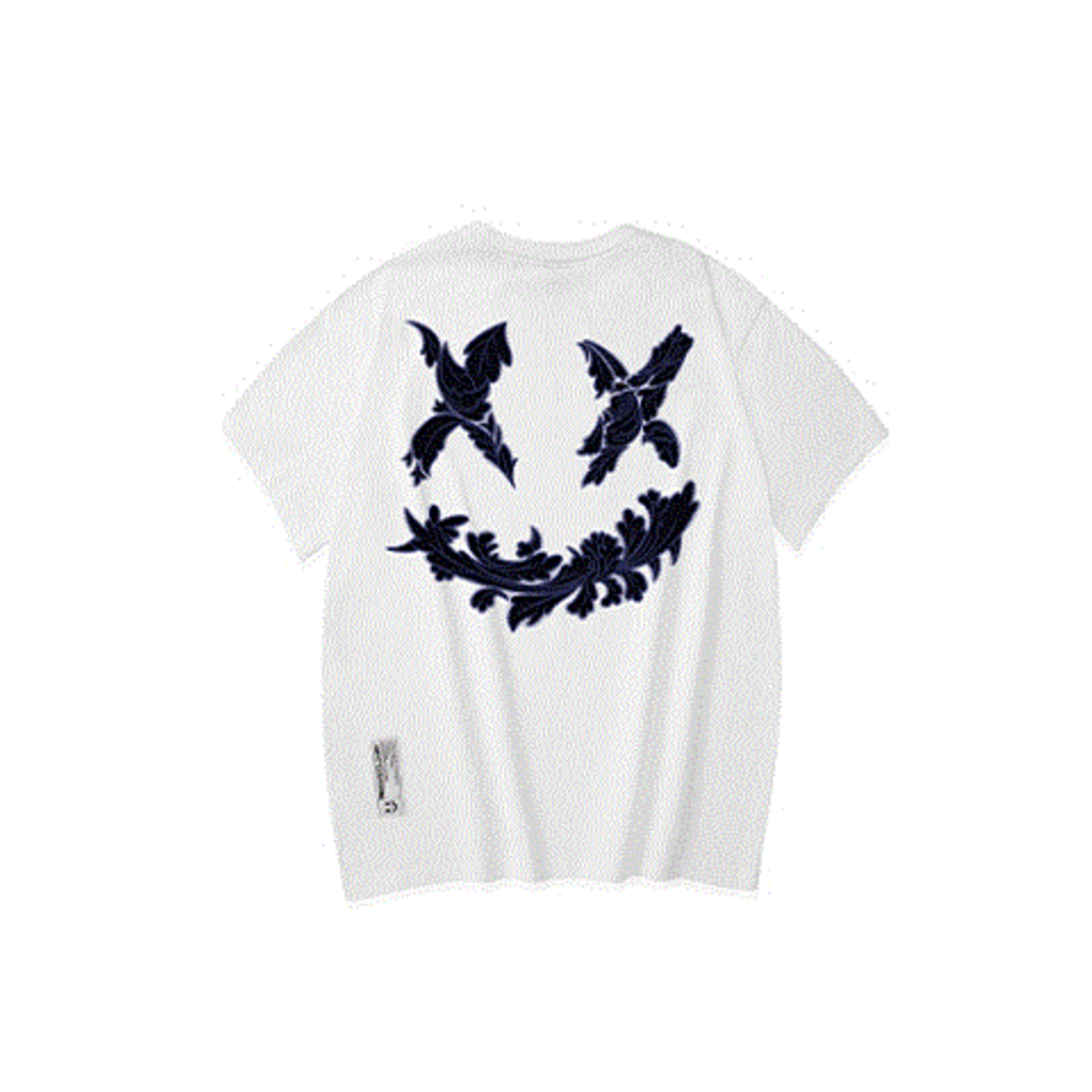 Rickyisclown [RIC] Dark Forest Tearing Smiley Printed Tee 'White'