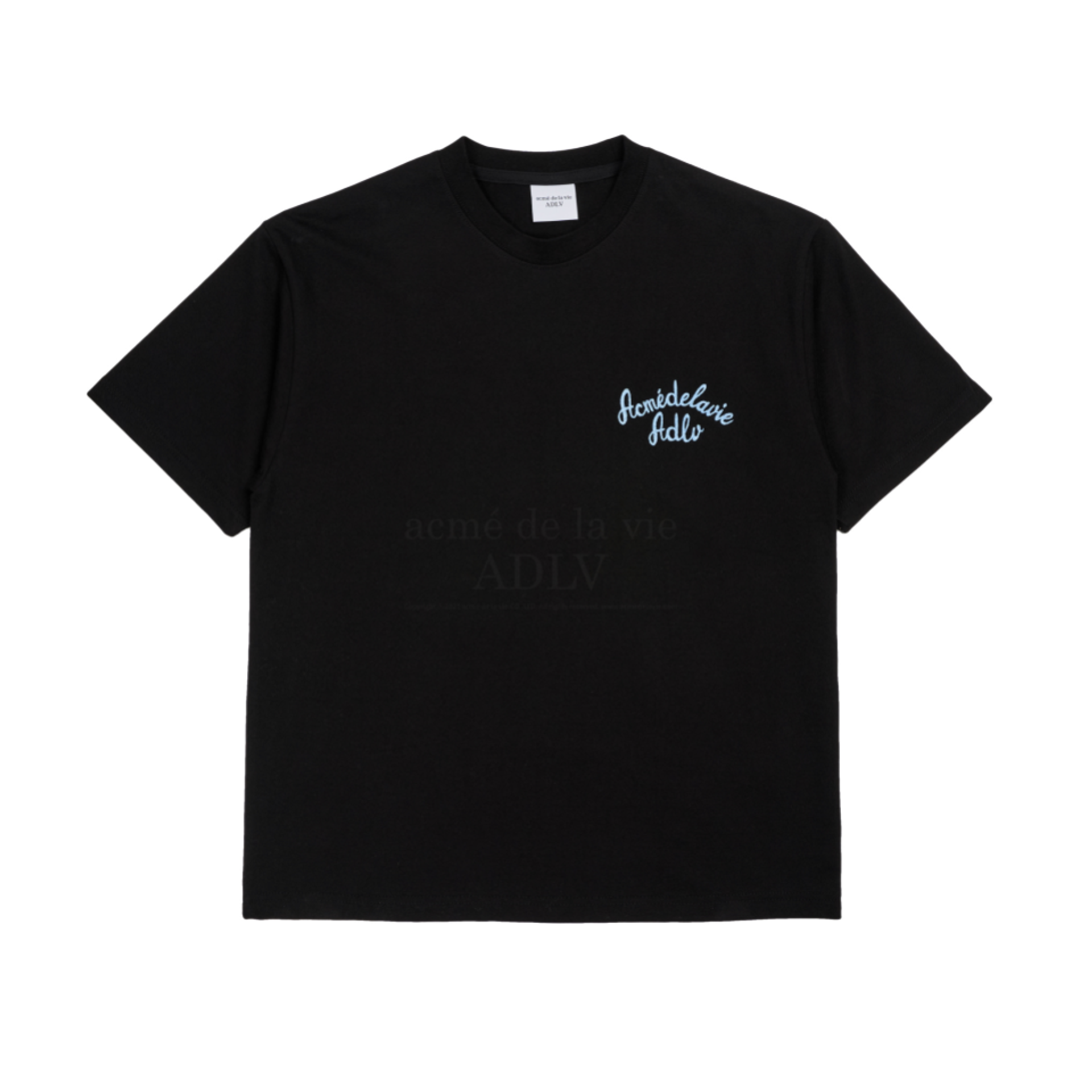Acme De La Vie Script Logo Embroidery Short Sleeve T-Shirt 'Black' 