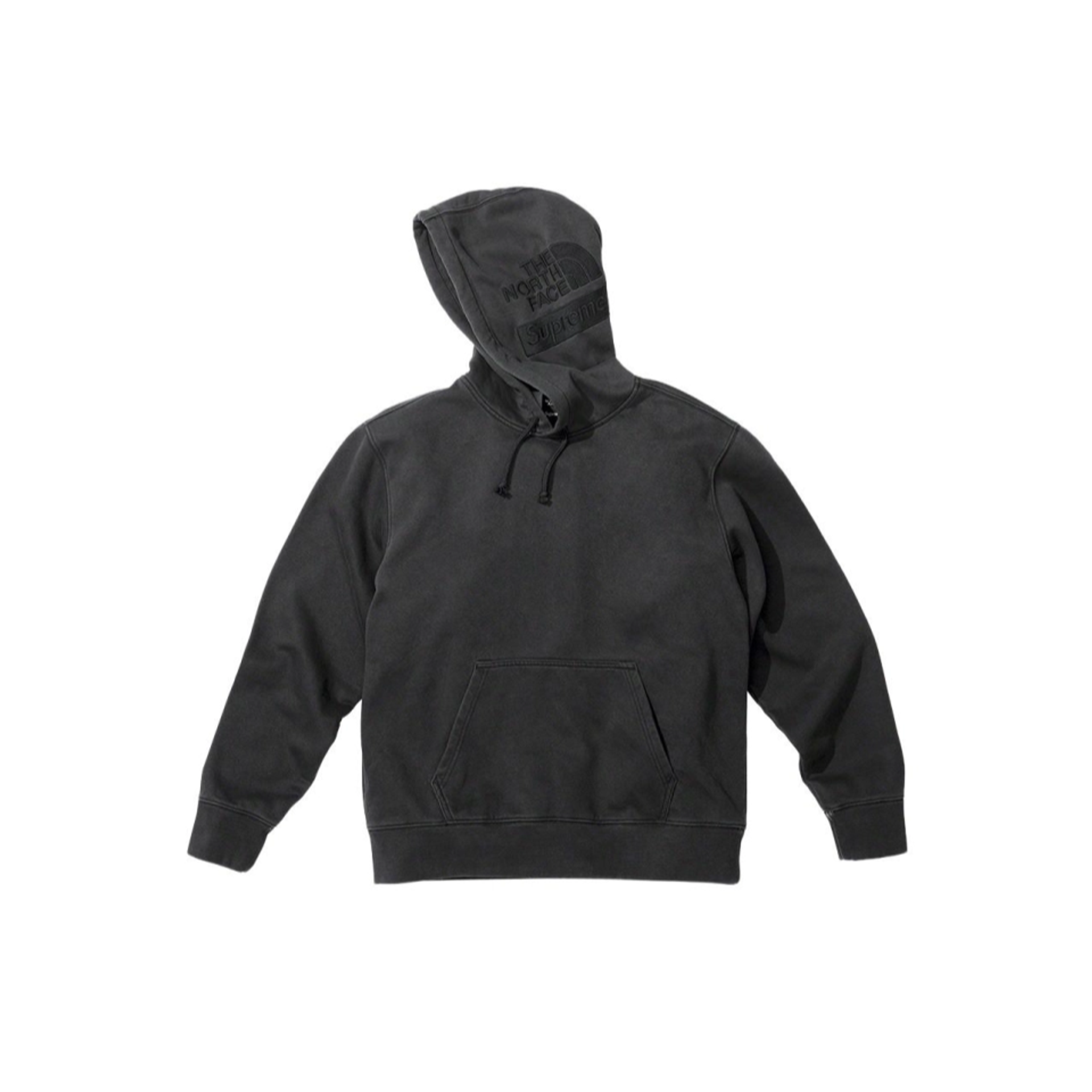  Supreme x The North Face Pigment Printed Hooded Sweatshirt 'Black'