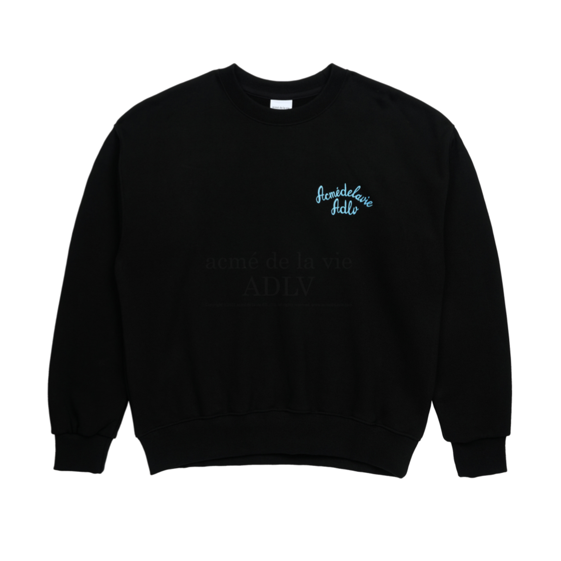 Acme De La Vie Script Logo Embroidery Sweatshirt 'Black' - ADLV-22SS