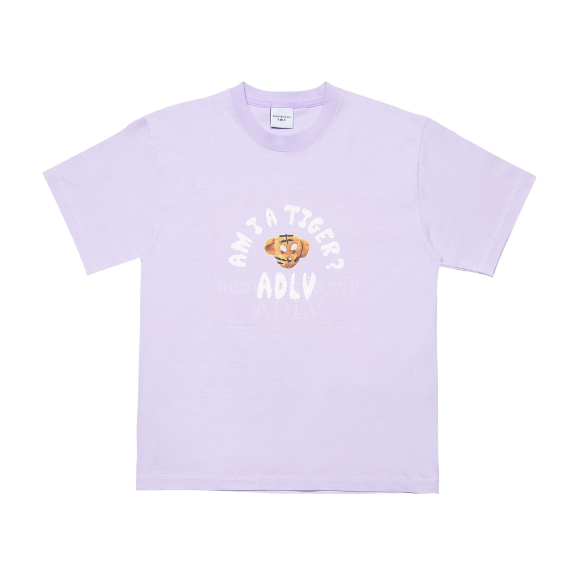 Acme De La Vie Tiger Teddy Bear Doll Short Sleeve T-Shirt 'Light Purple' 