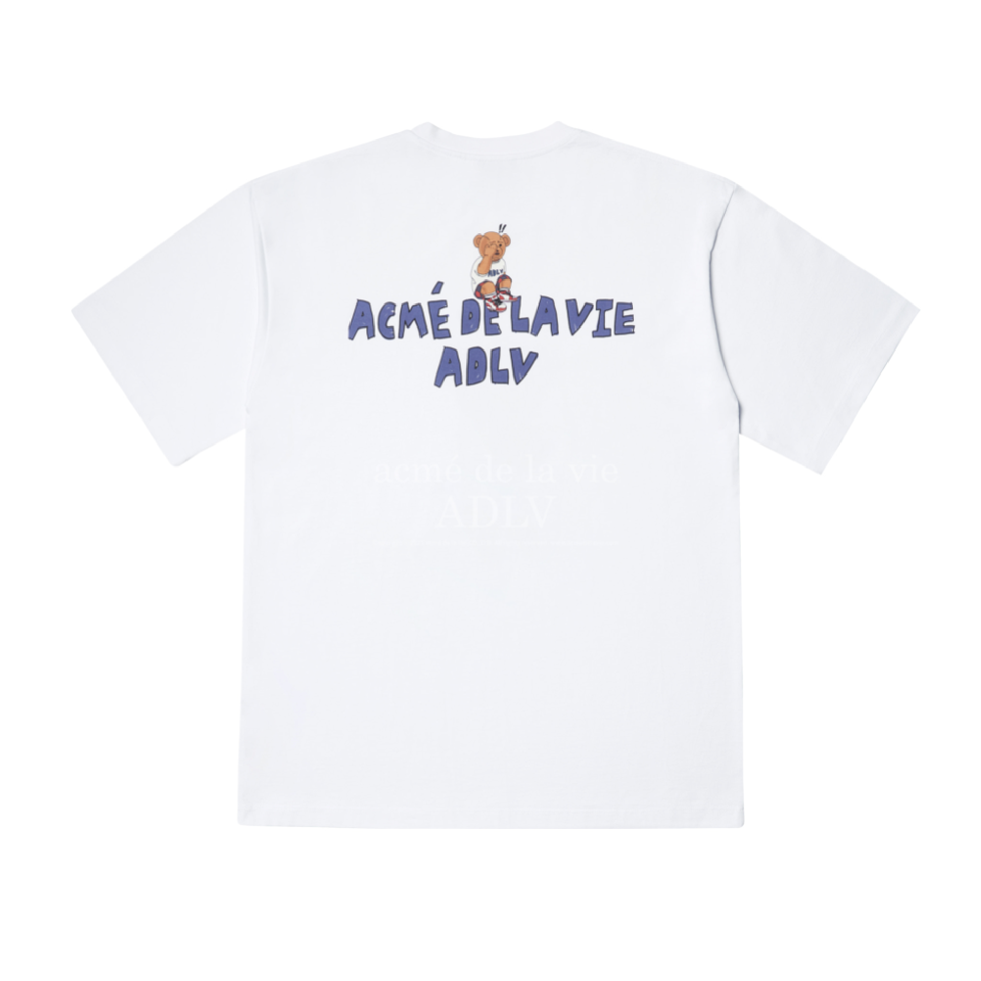 Acme De La Vie Check Pants Bear Short Sleeve T-Shirt 'White' 