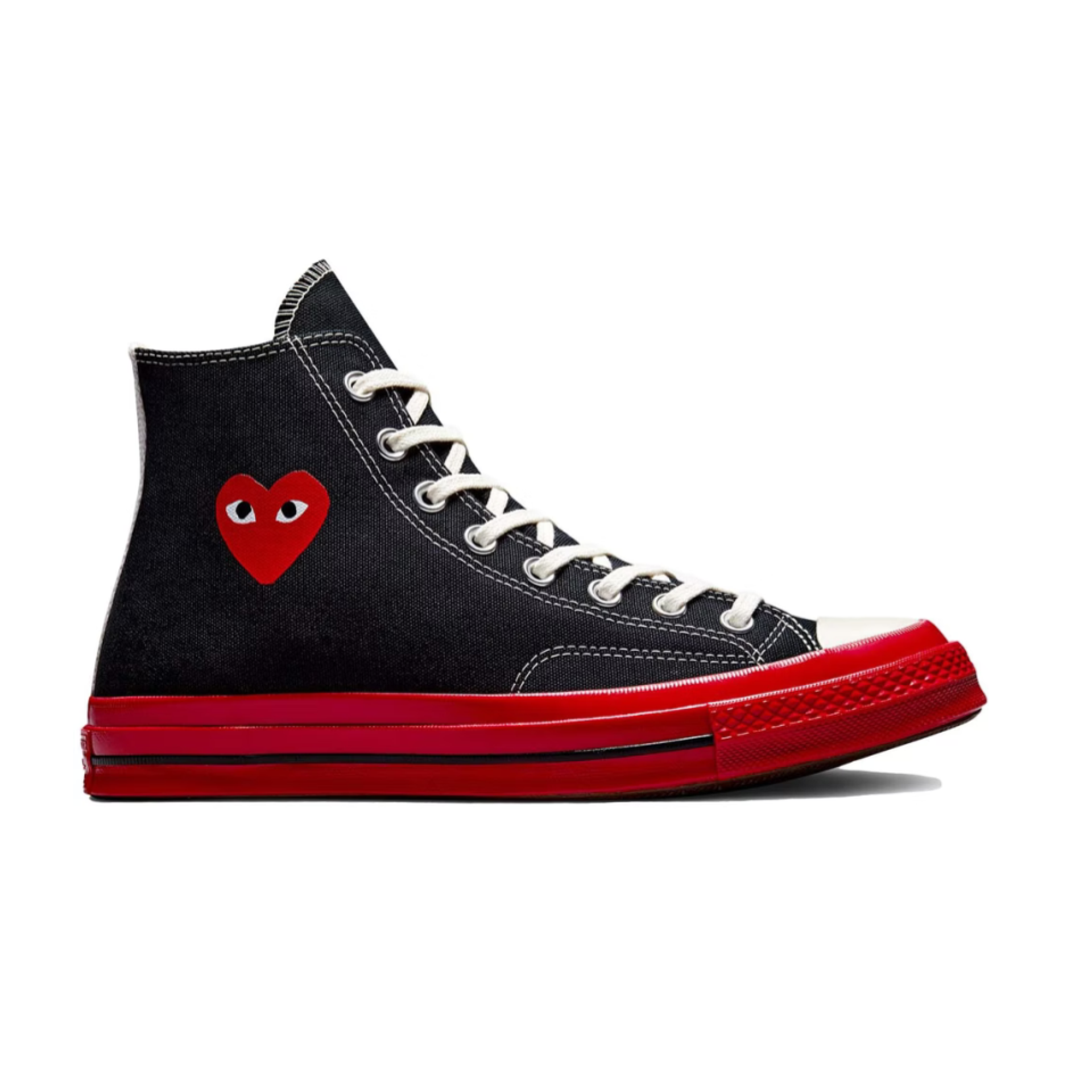 Converse Comme des Garcons PLAY x Chuck Taylor All Star 70 High 'Black Red Midsole'