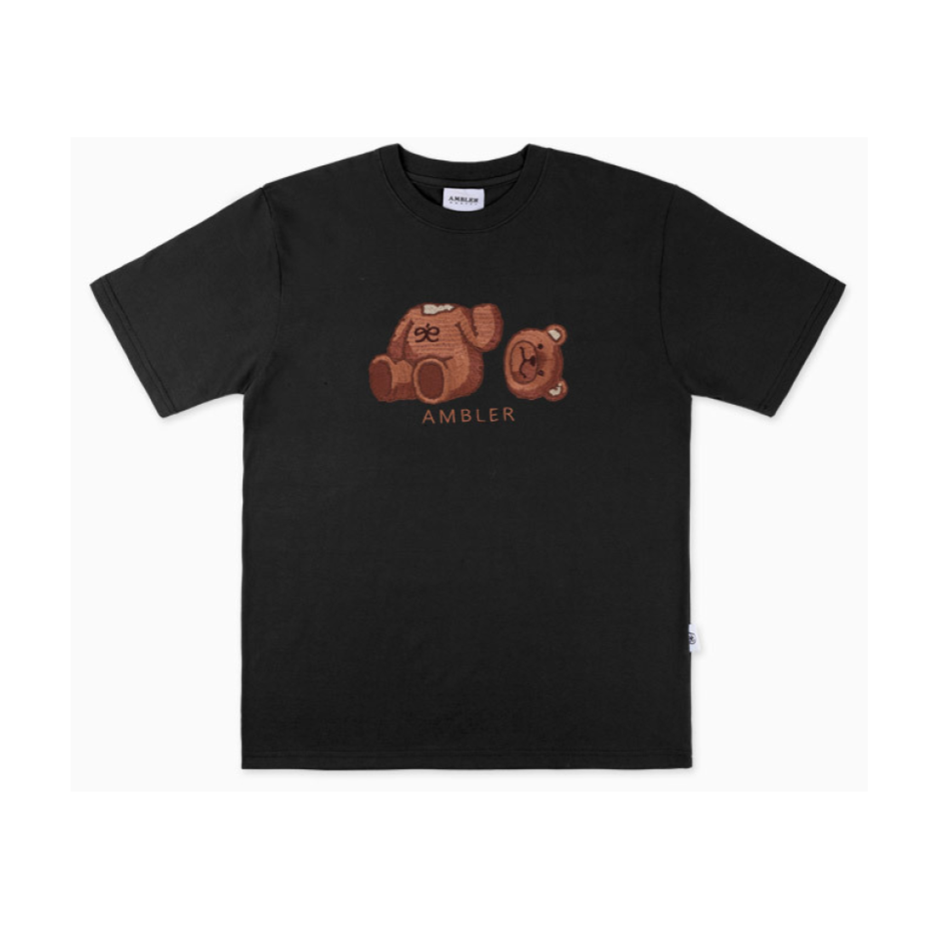 Ambler Oops Bear Overfit Short Sleeve T-Shirt 'Black'