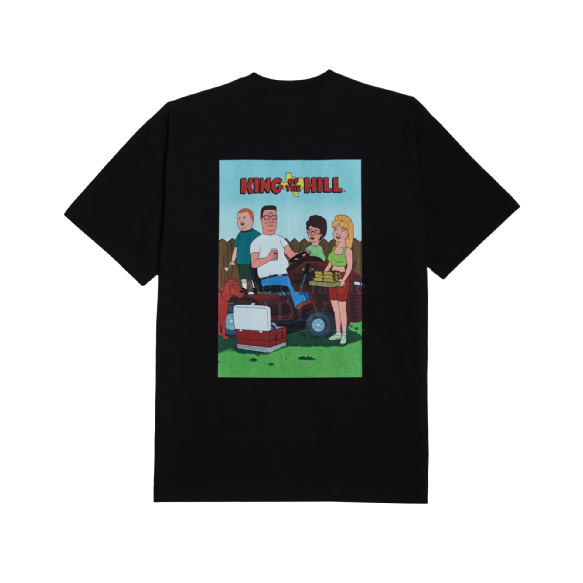 [Acme De La Vie X King Of The Hill] Backyard Family - Black Short Sleeve T-Shirt 