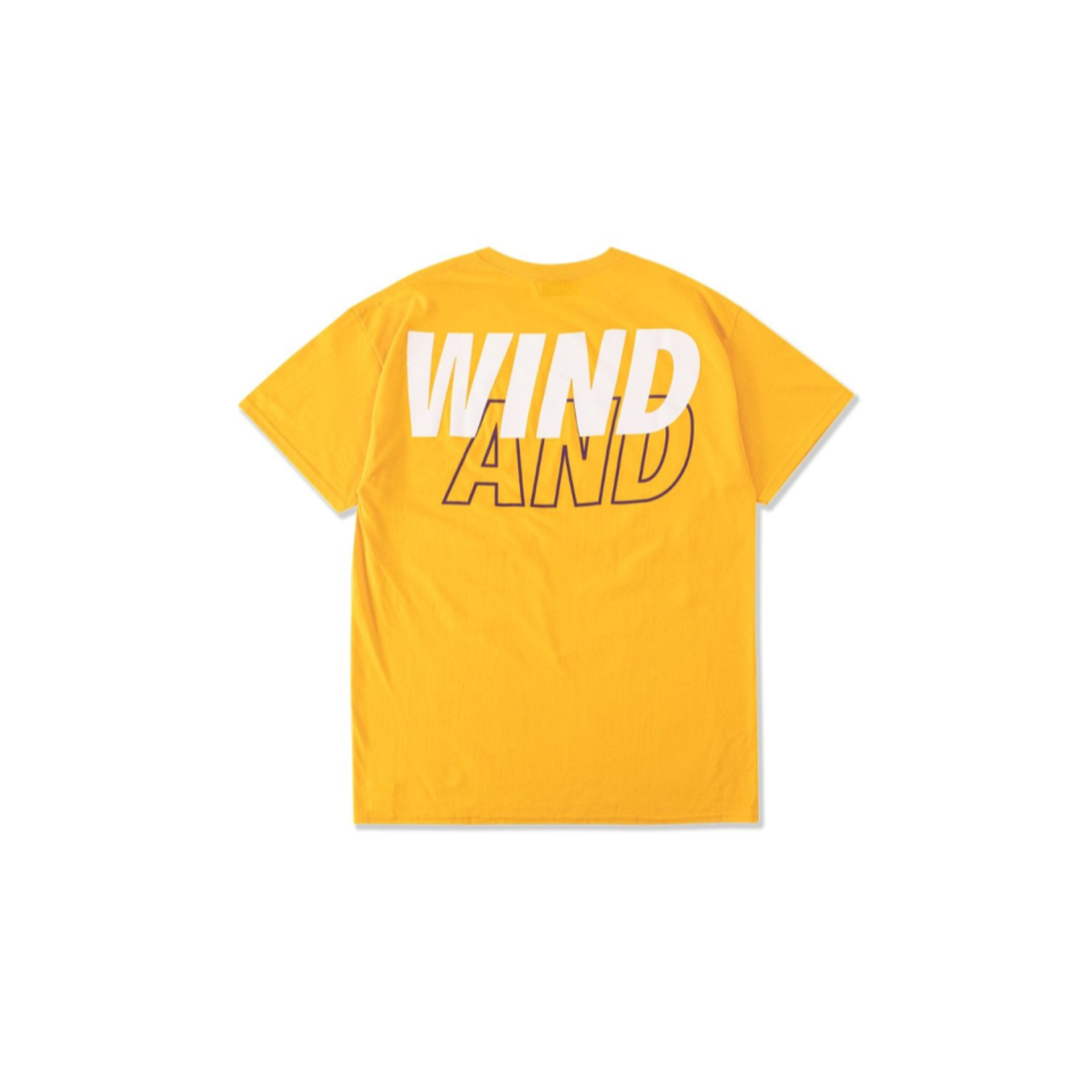 Wind and Sea Big Sea Logo T-Shirt 'Yellow White'