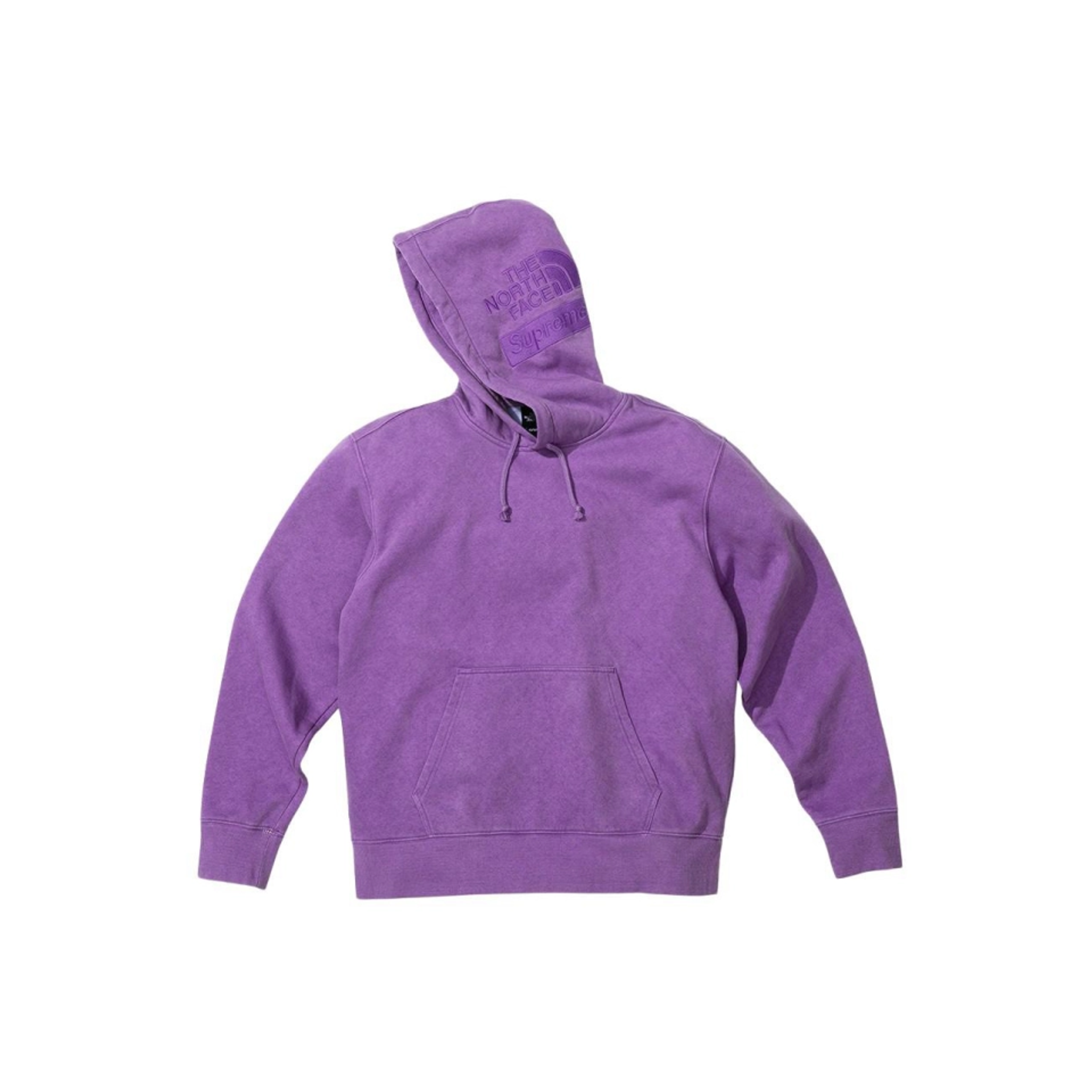 Supreme x The North Face Pigment Printed Hooded Sweatshirt 'Purple'