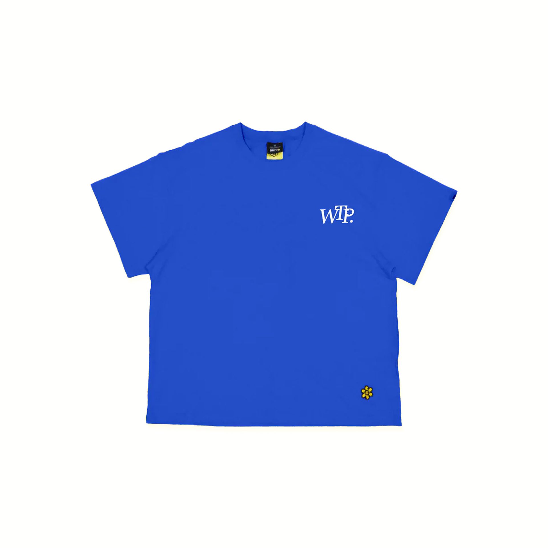 Water The Plant Smiley Crew T-shirt 'Blue'