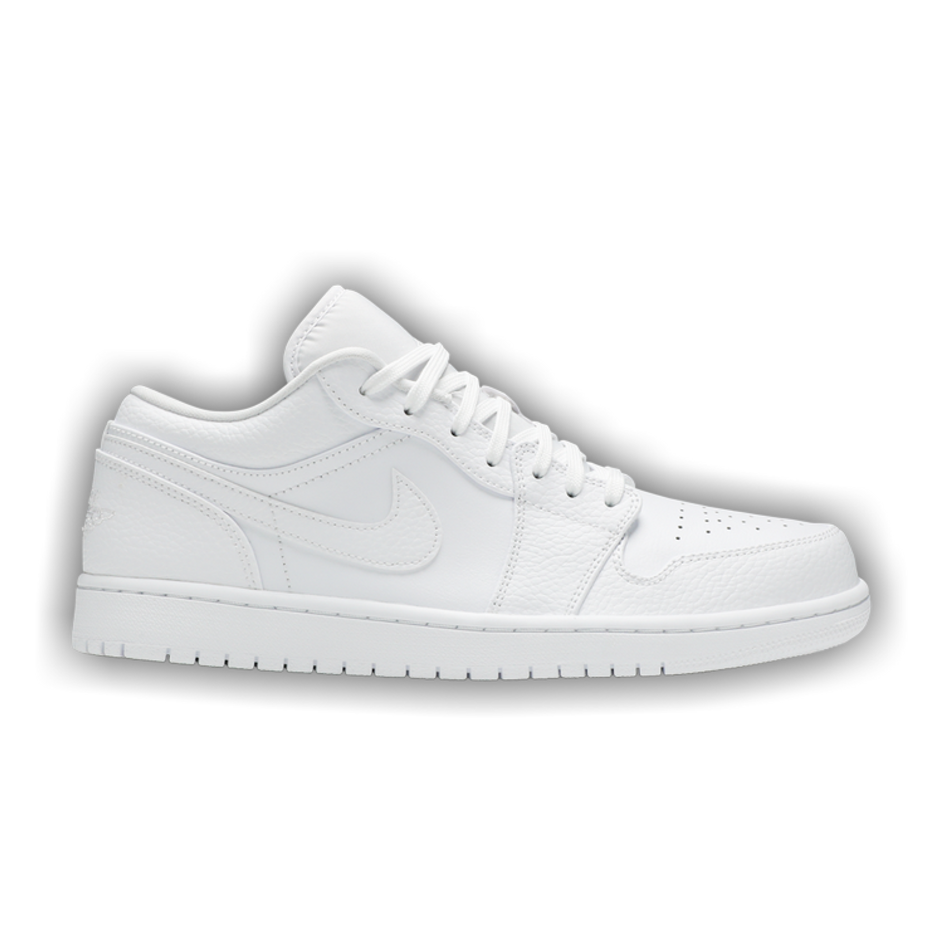 Air Jordan 1 Low 'Triple White' Tumbled Leather