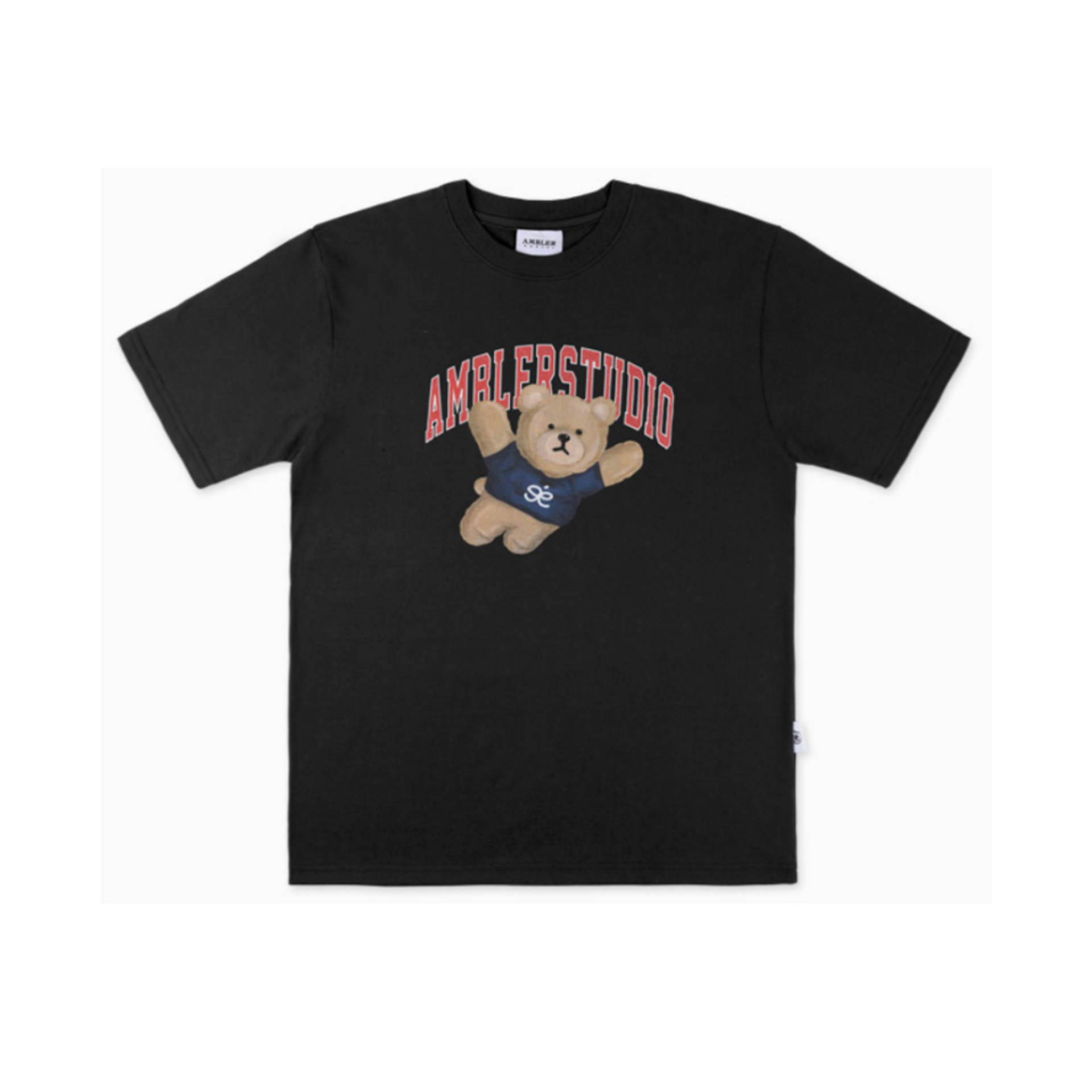 Ambler Superman Bear Overfit Short Sleeve T-shirt 'Black'