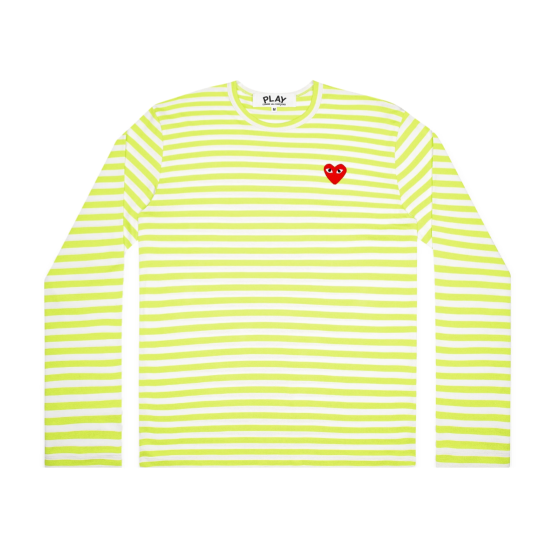 PLAY Comme des Garcons Striped T-Shirt (Green) Men's