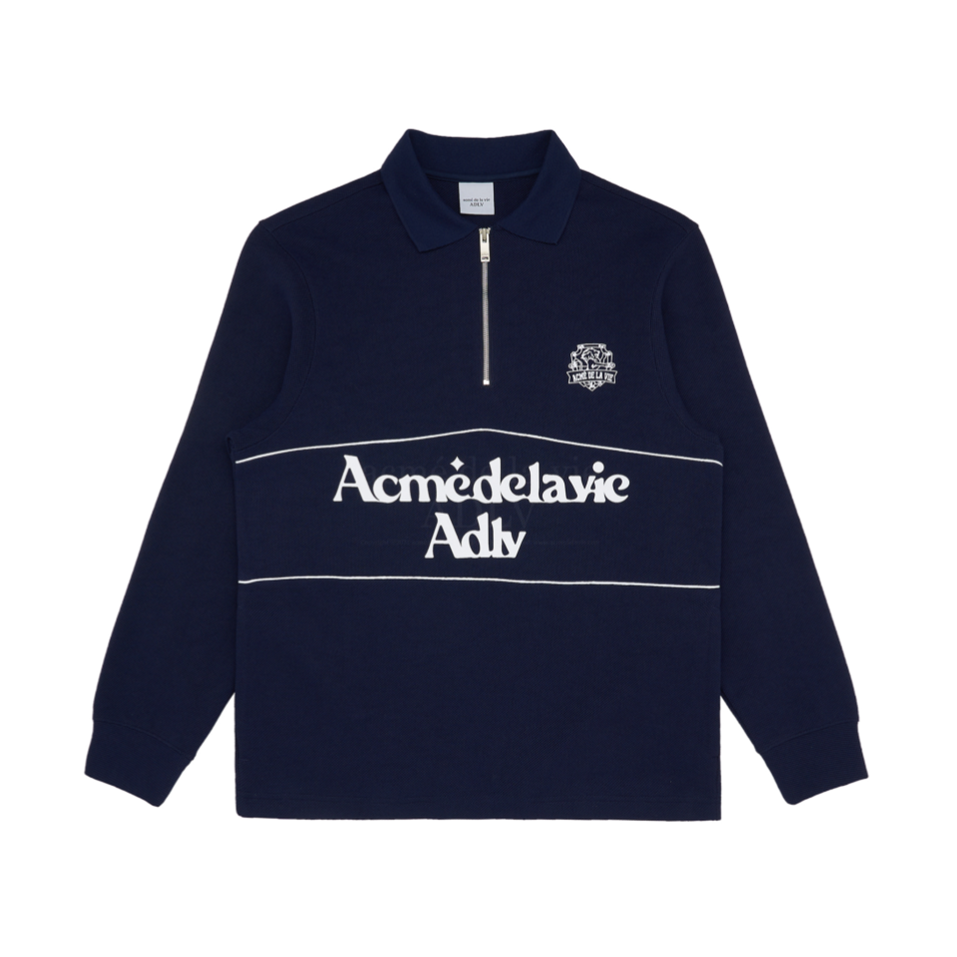 Acme De La Vie  Pullover Pique Sweatshirt 'Navy' 