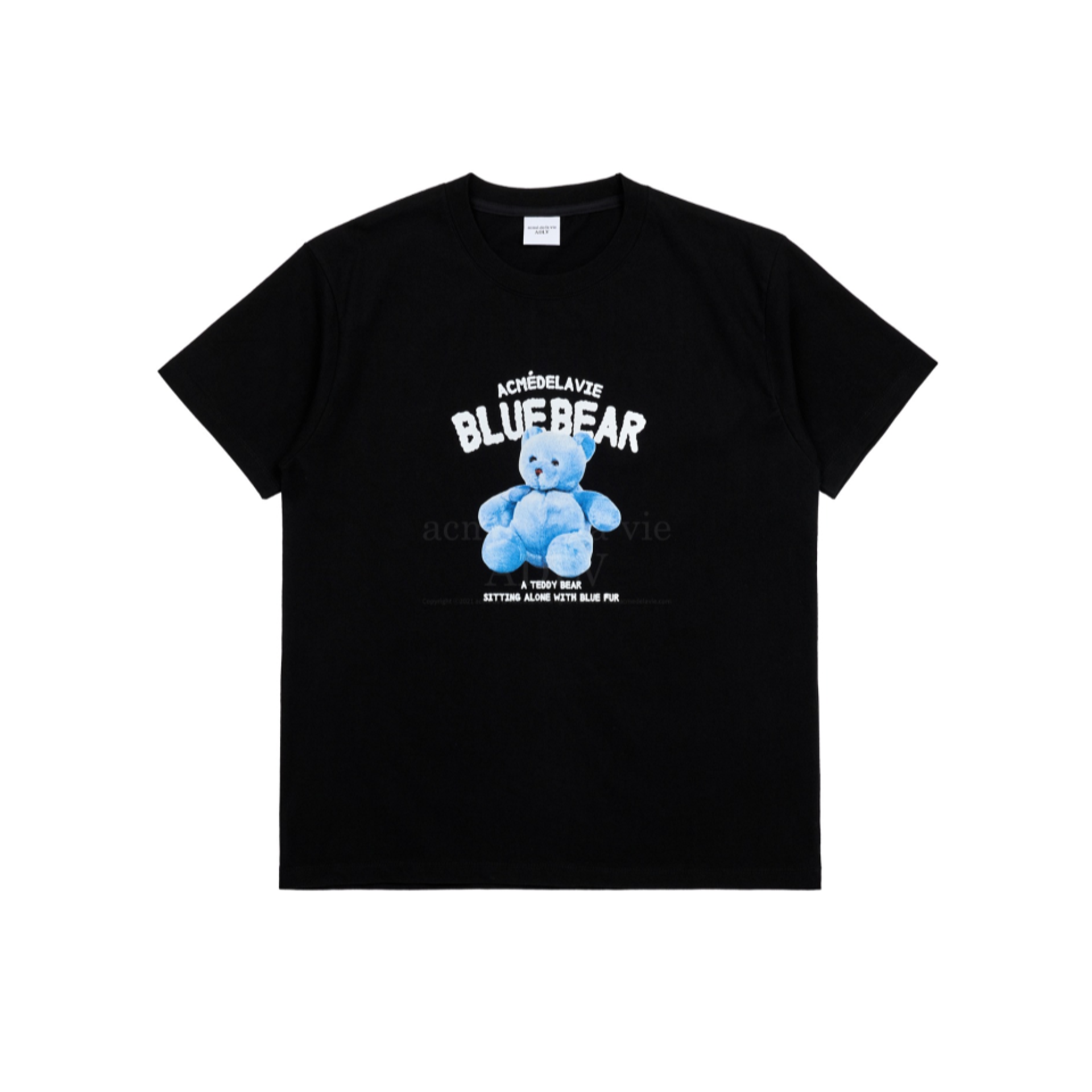 Acme De La Vie Blue Teddy Bear Short Sleeve T-Shirt 'Black'