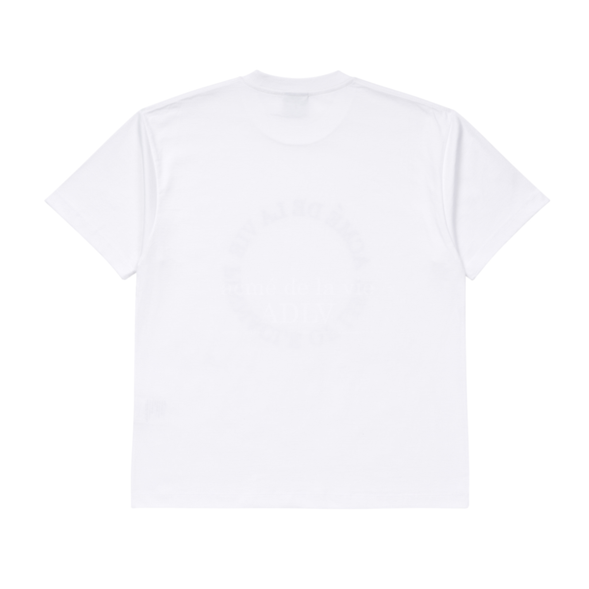 Acme De La Vie x LISA Circle Logo Artwork Basic Short Sleeve T-Shirt White