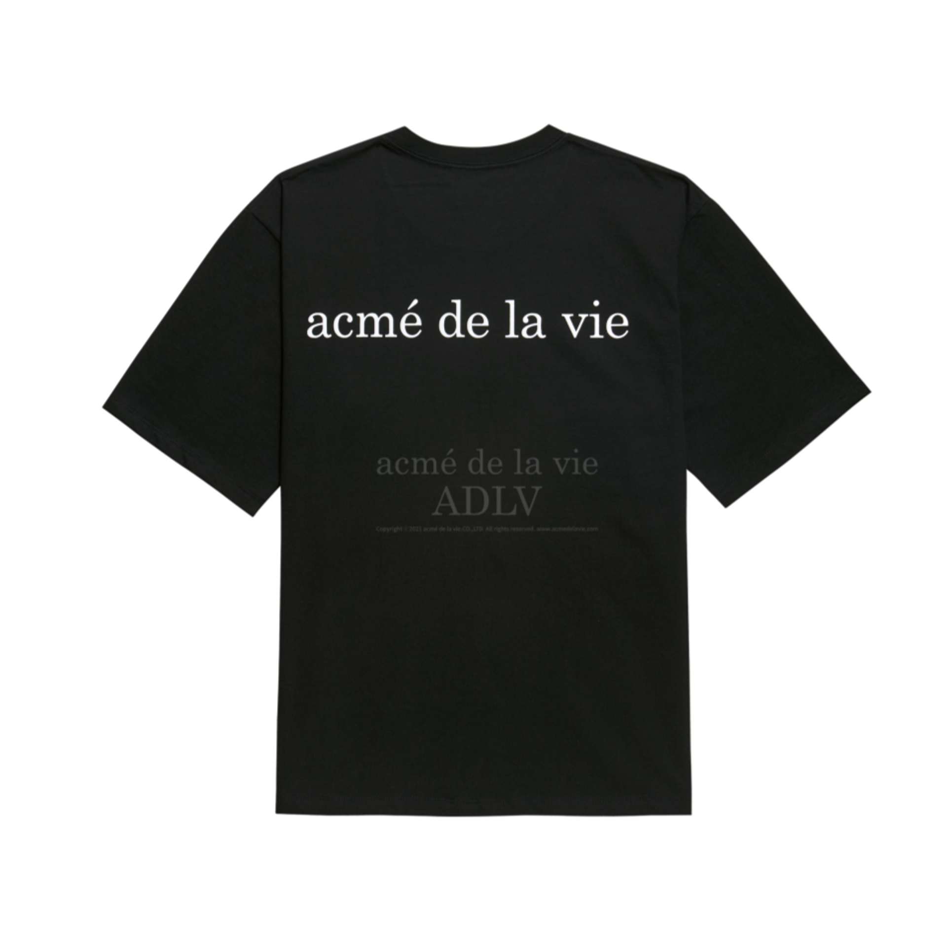 Acme De La Vie Baby Face Short Sleeve T-Shirt Black Donuts3 