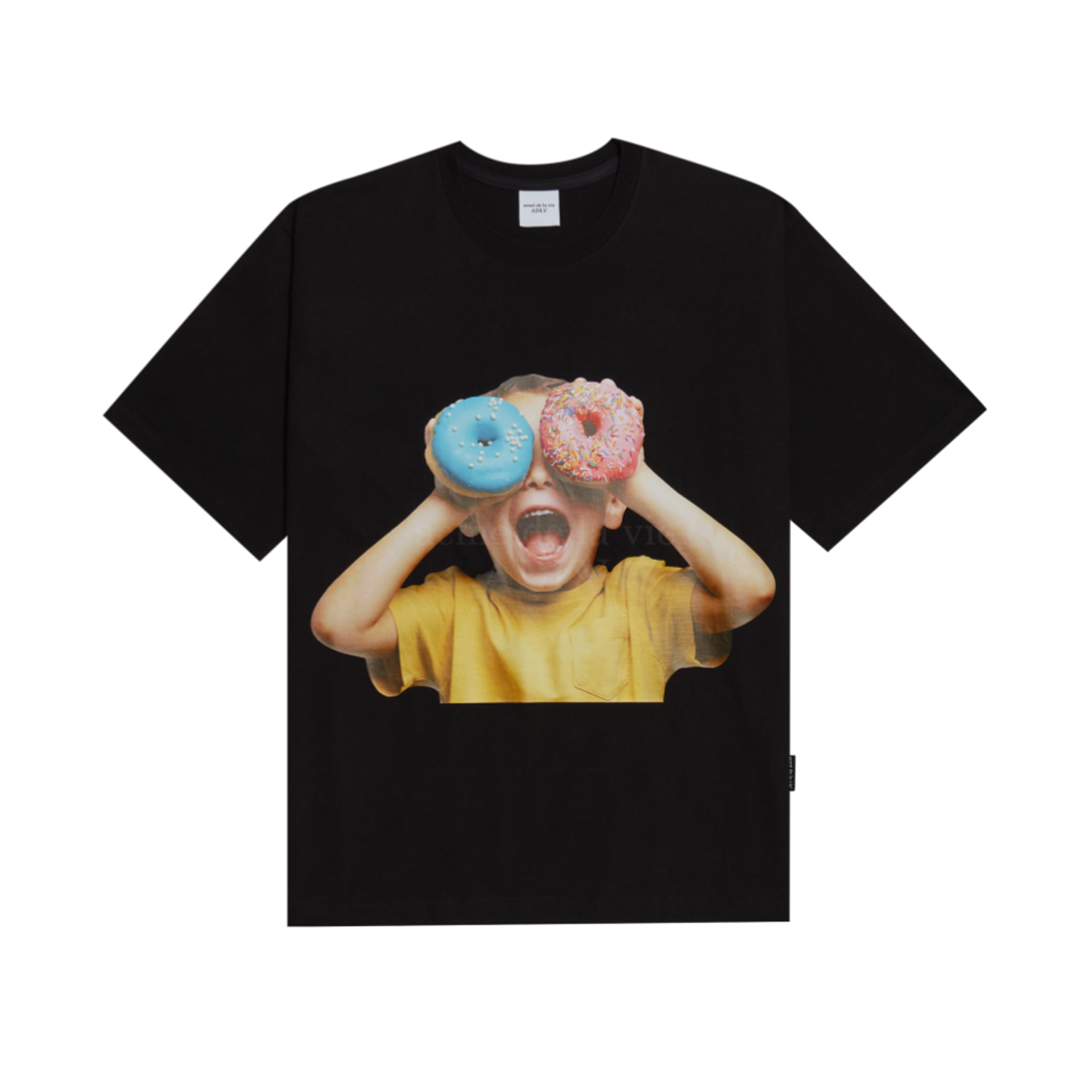 Acme De La Vie Baby Face Short Sleeve T-Shirt 'Black Donuts 5' 