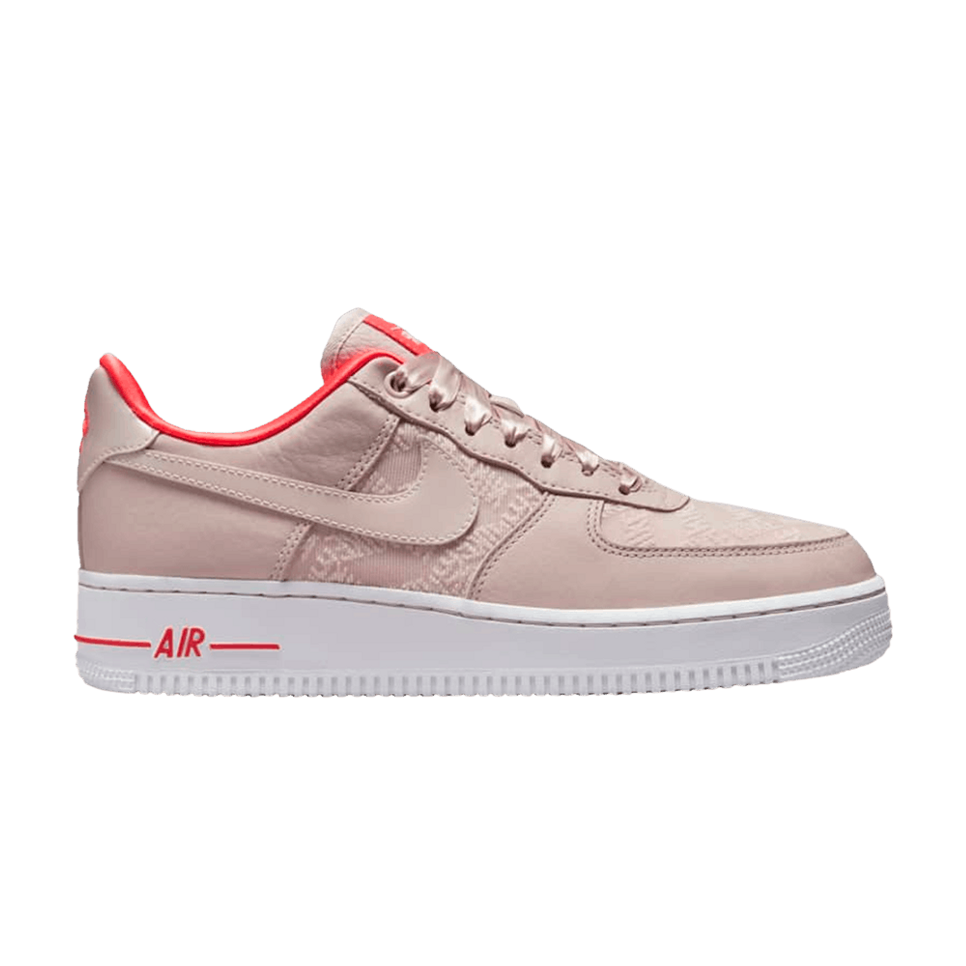 Nike Wmns Air Force 1 '07 'Fossil Stone Laser Crimson'