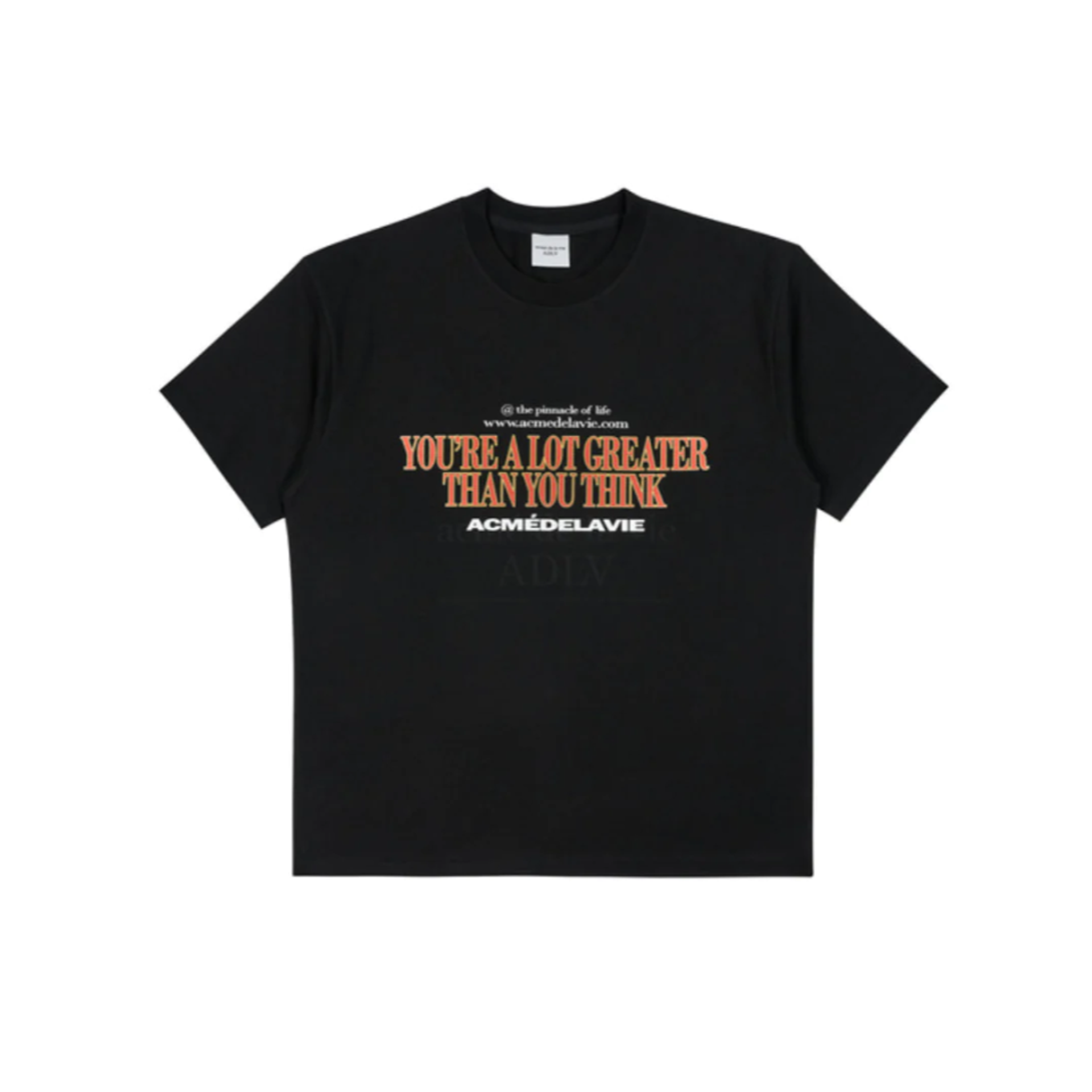 ADLV Slogan Old School T-shirt 'Black'