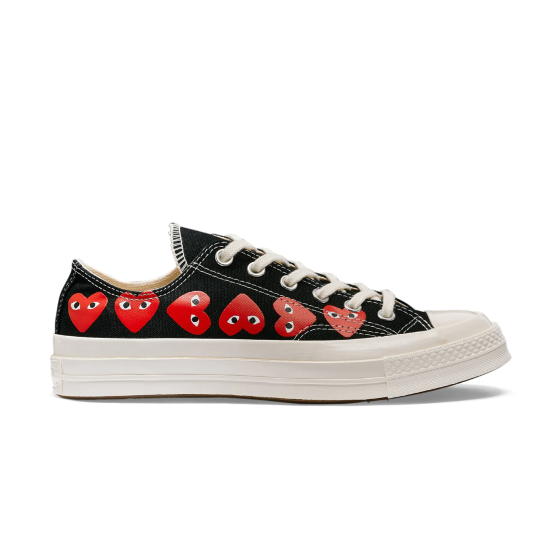 Comme des Garcons x Converse Chuck Taylor All Star 70 Low 'Multi Red Heart' Black