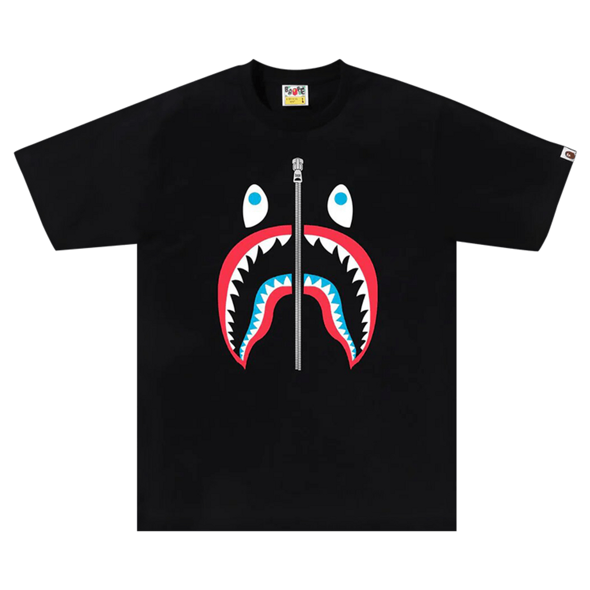 BAPE Colors Shark Tee 'Black'