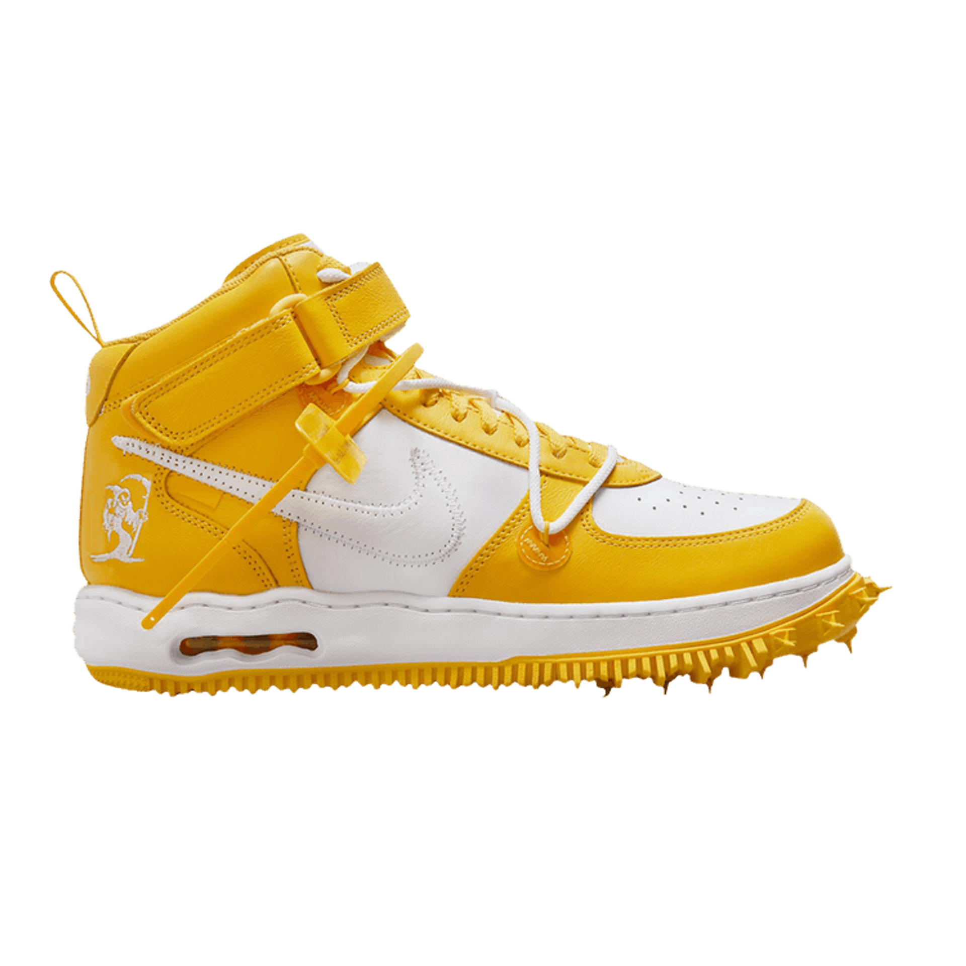 Off-White x Nike Air Force 1 Mid SP Leather 'Varsity Maize'