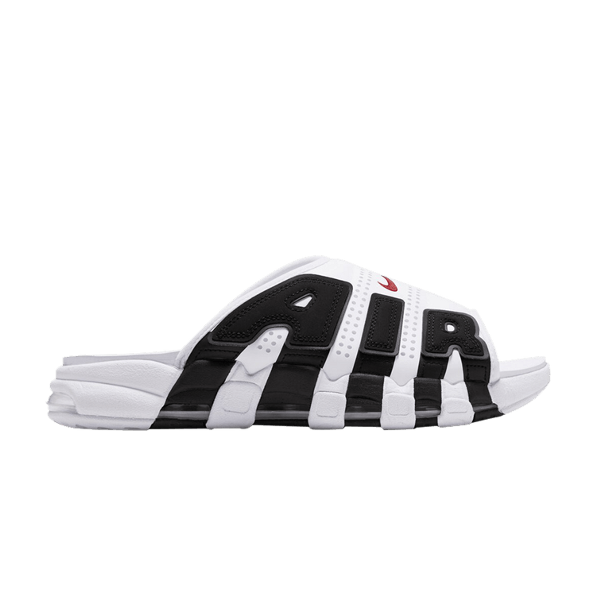 Nike Air More Uptempo Slide 'White Black Red'